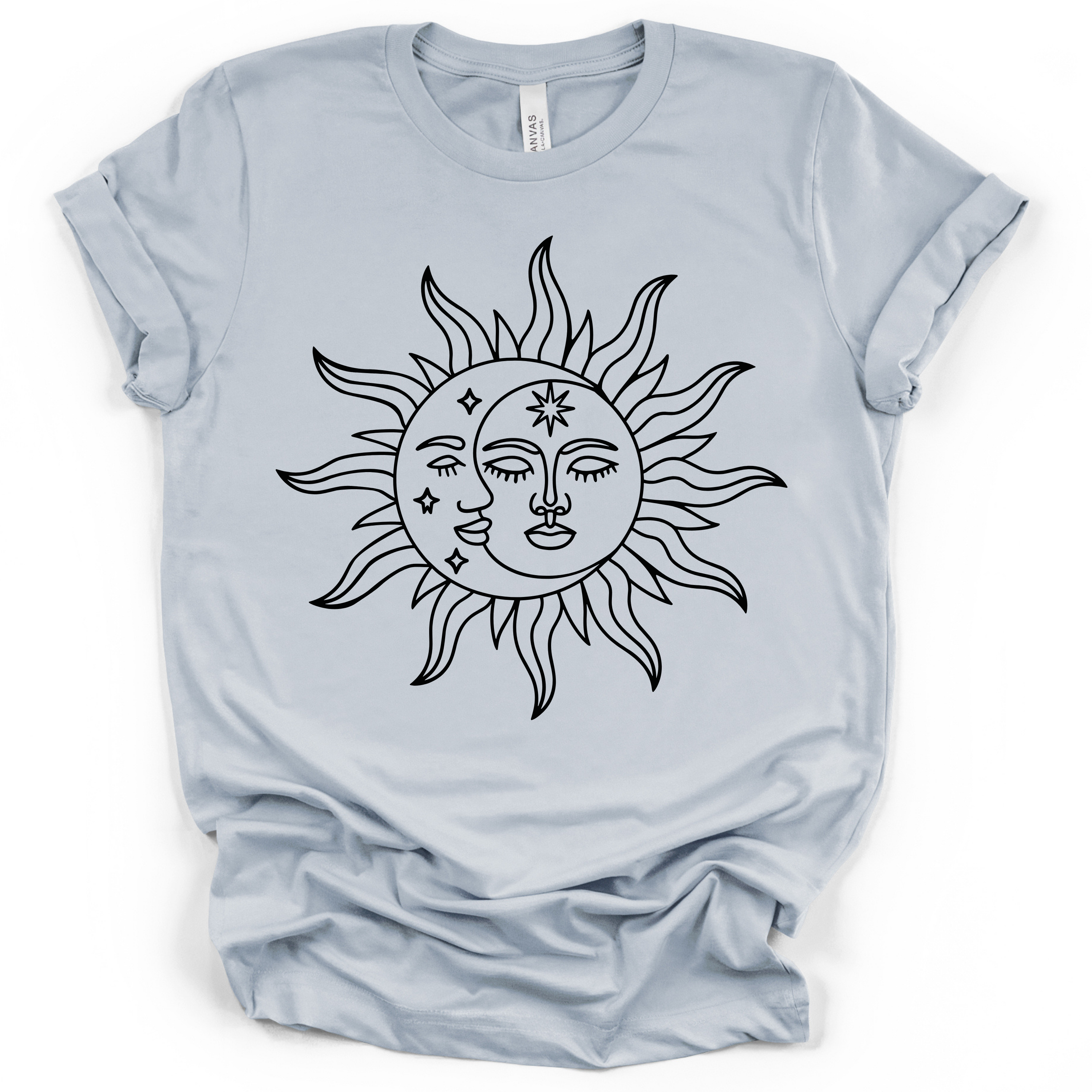 Celestial Sun & Moon T-Shirt – Bella + Canvas Modern Fit