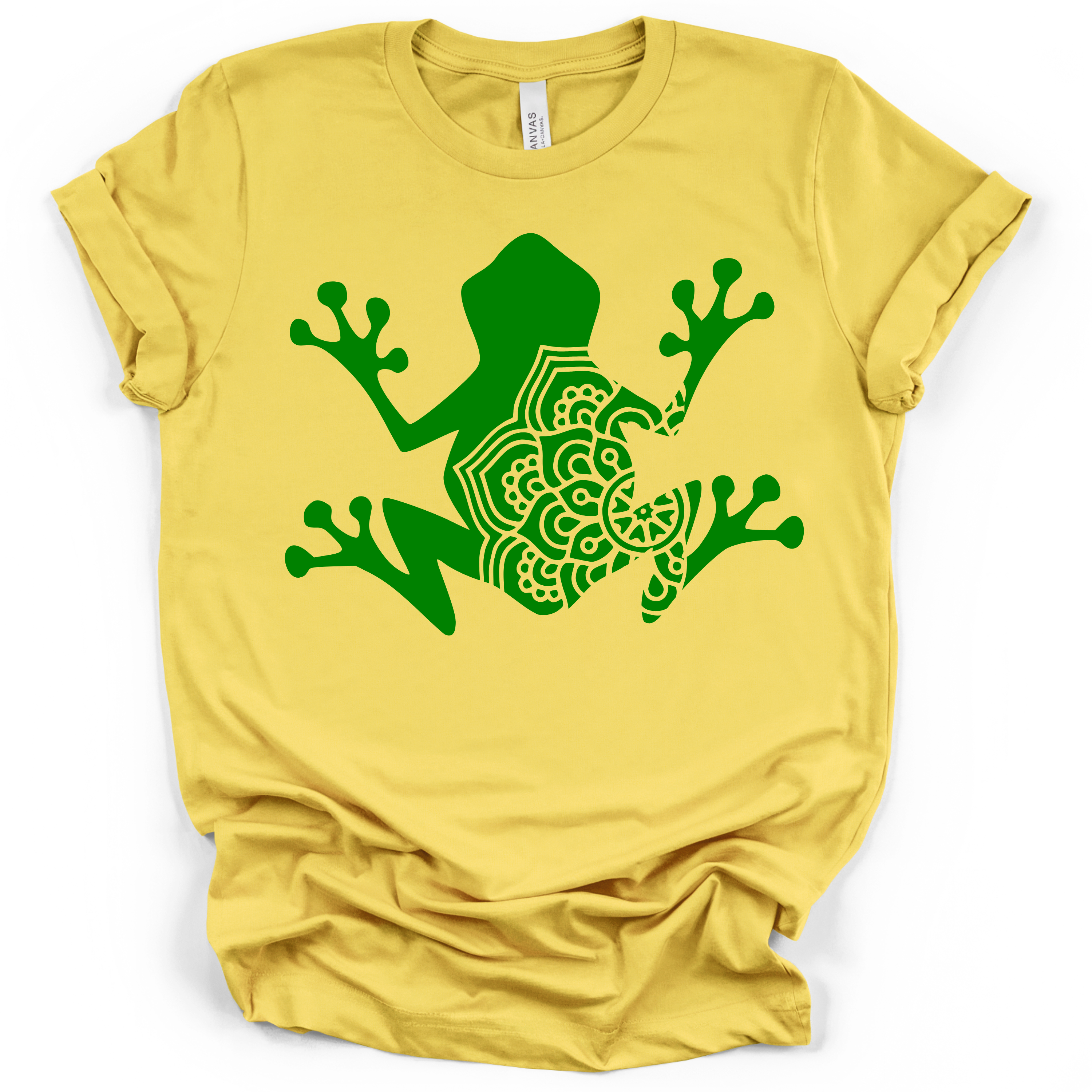 Frog Mandala Tee – Bella + Canvas Modern Fit | Boho Frog Graphic Shirt