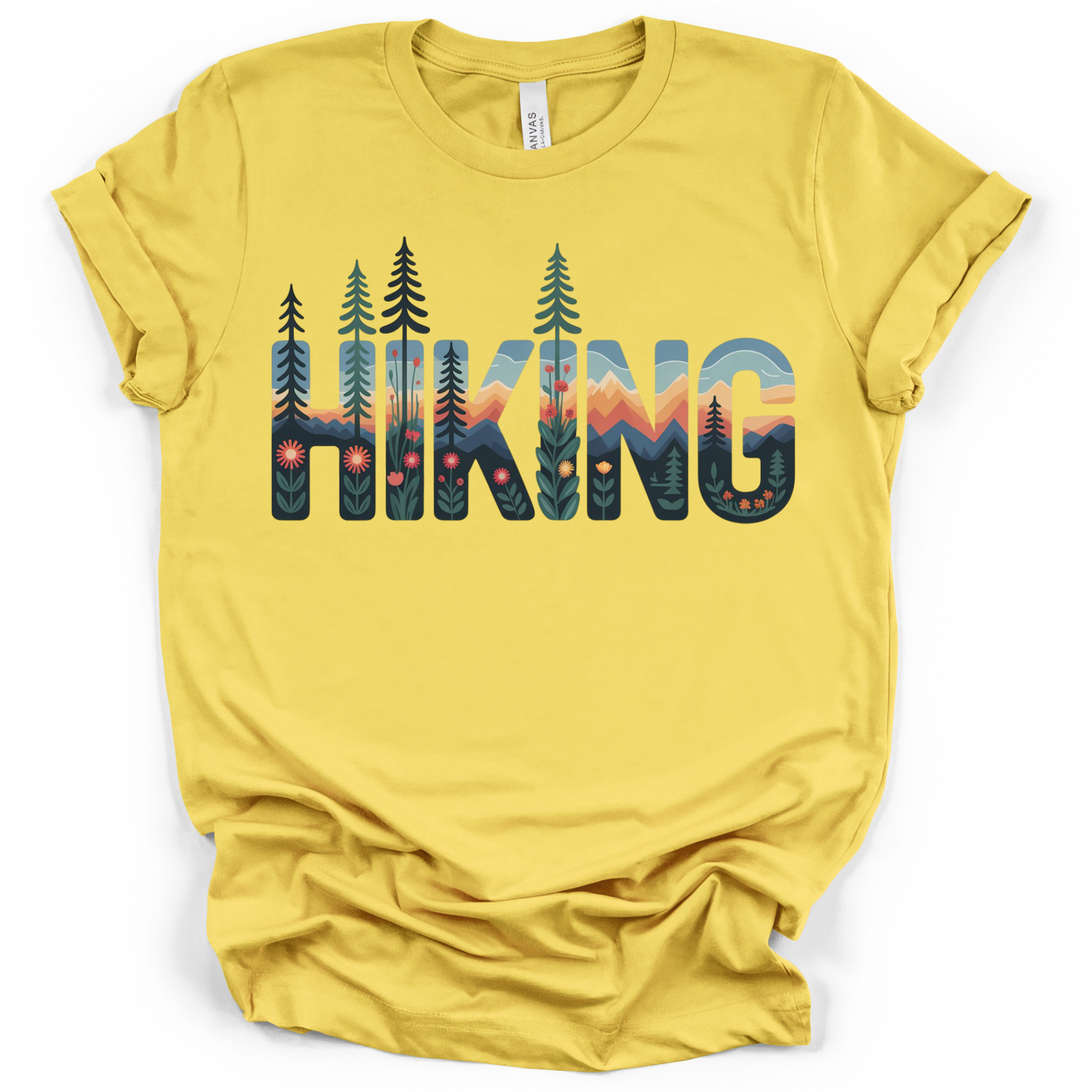 Hiking Graphic Tee - Bella + Canvas Modern Fit