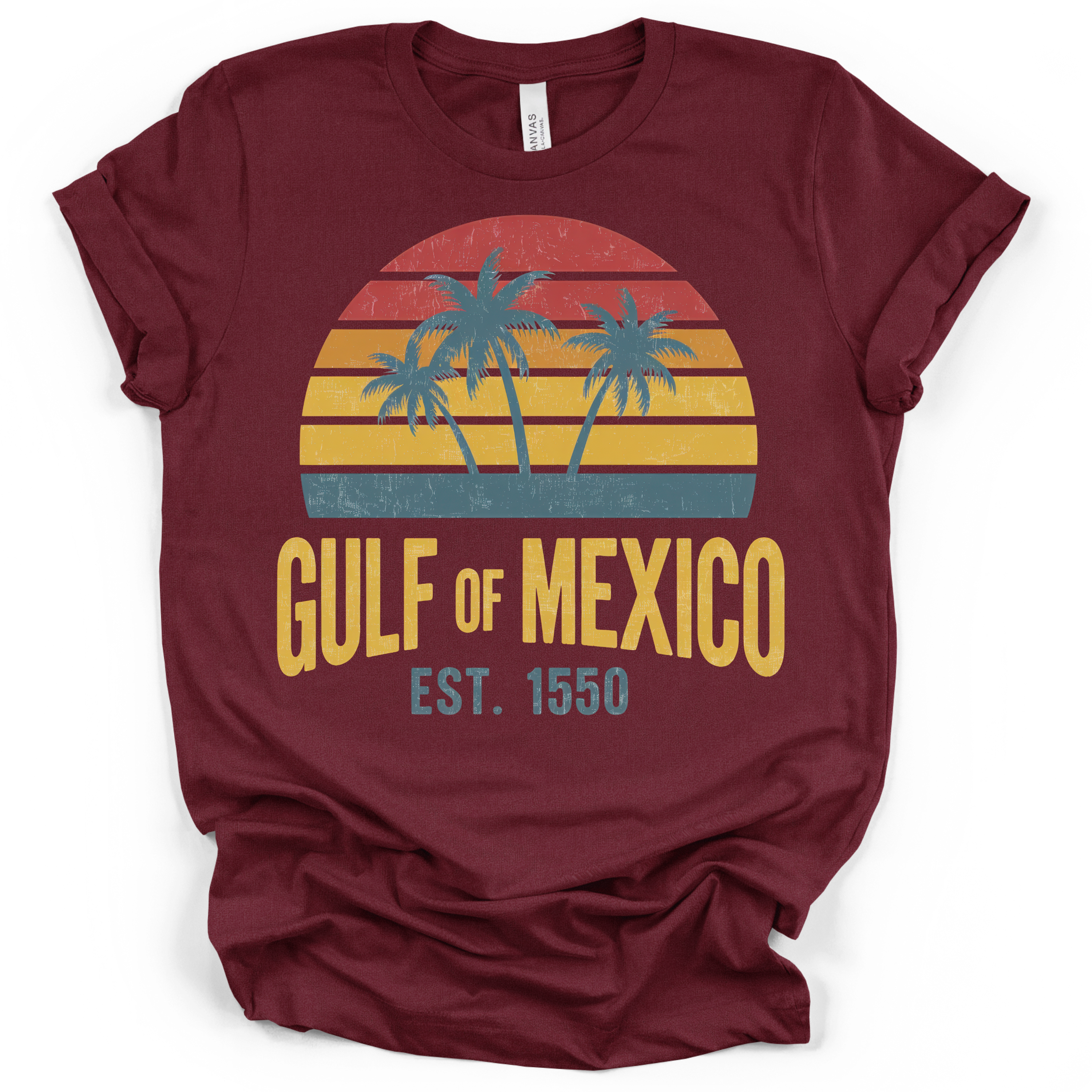 Gulf of Mexico Est. 1550 T-Shirt – Bella + Canvas Modern Fit