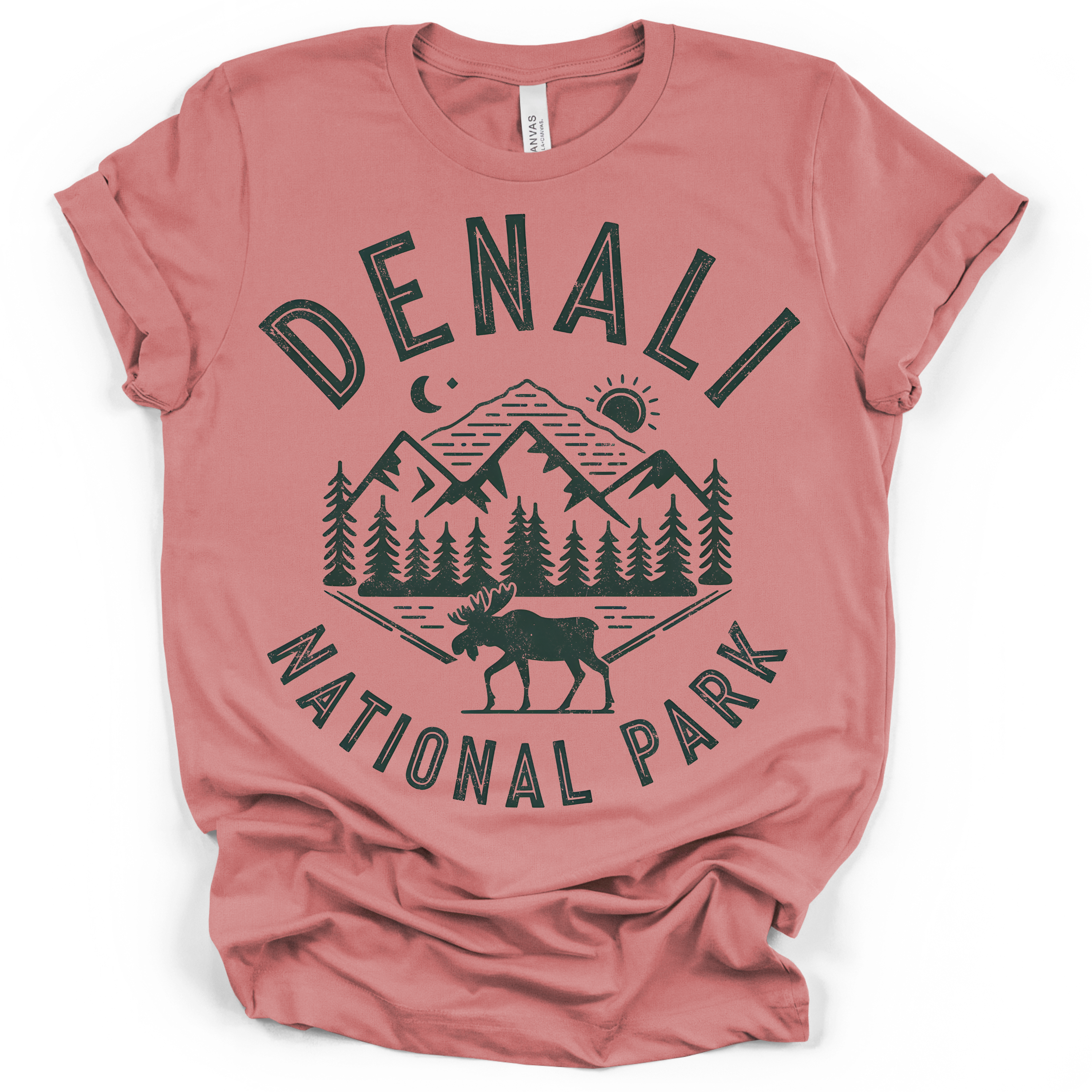 Denali National Park Moose T-Shirt – Bella + Canvas Modern Fit