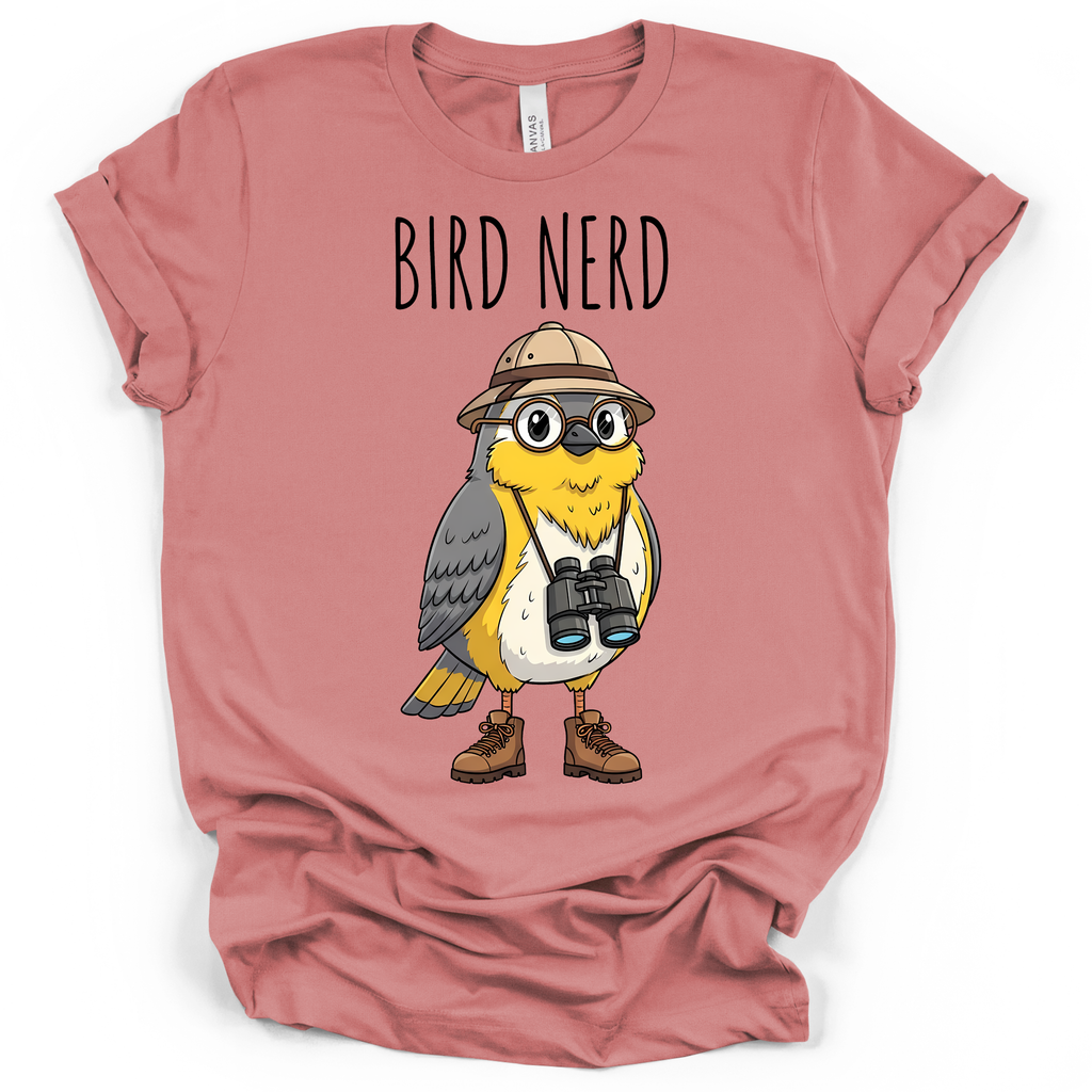 Bird Nerd Birdwatcher T-Shirt – Bella + Canvas Modern Fit