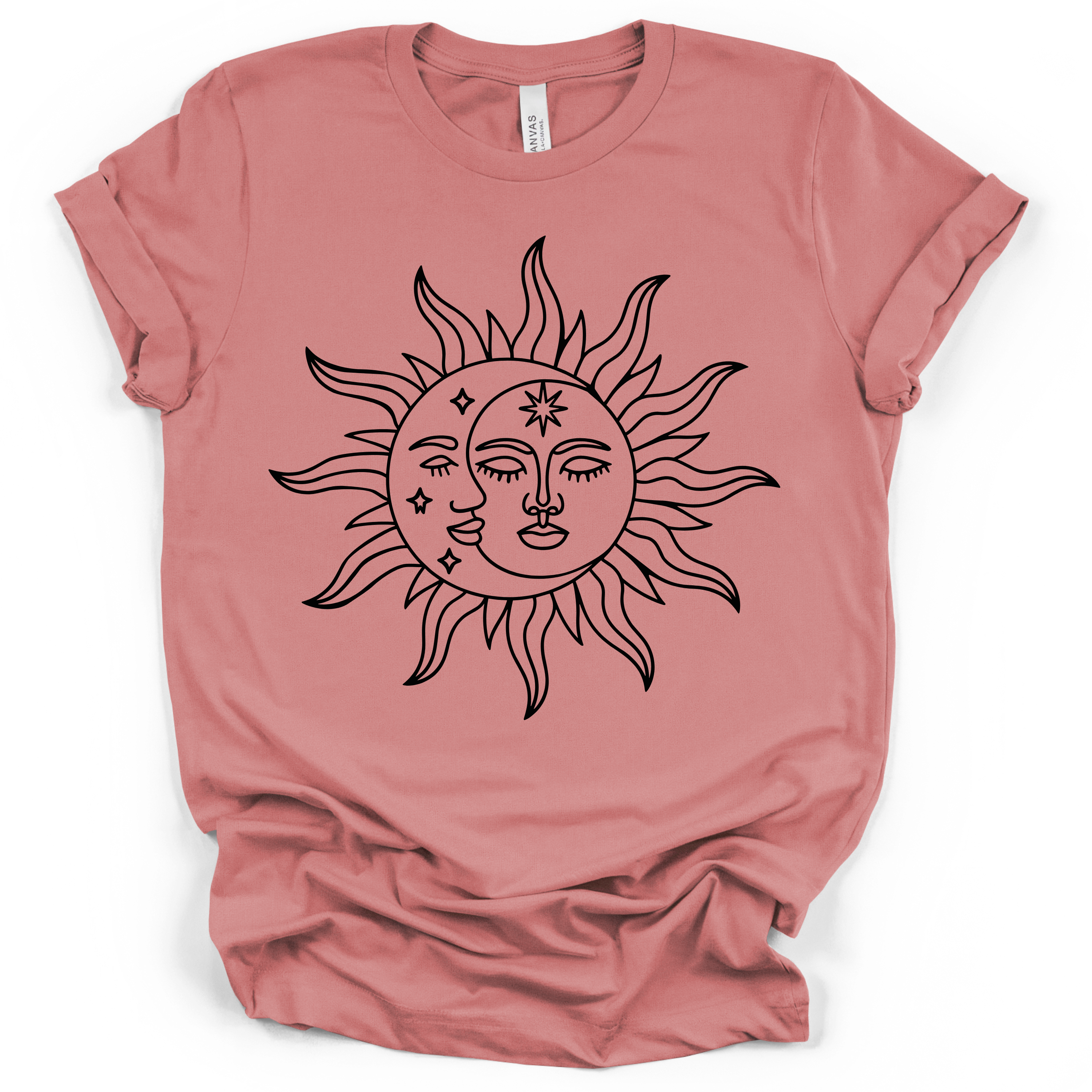 Celestial Sun & Moon T-Shirt – Bella + Canvas Modern Fit