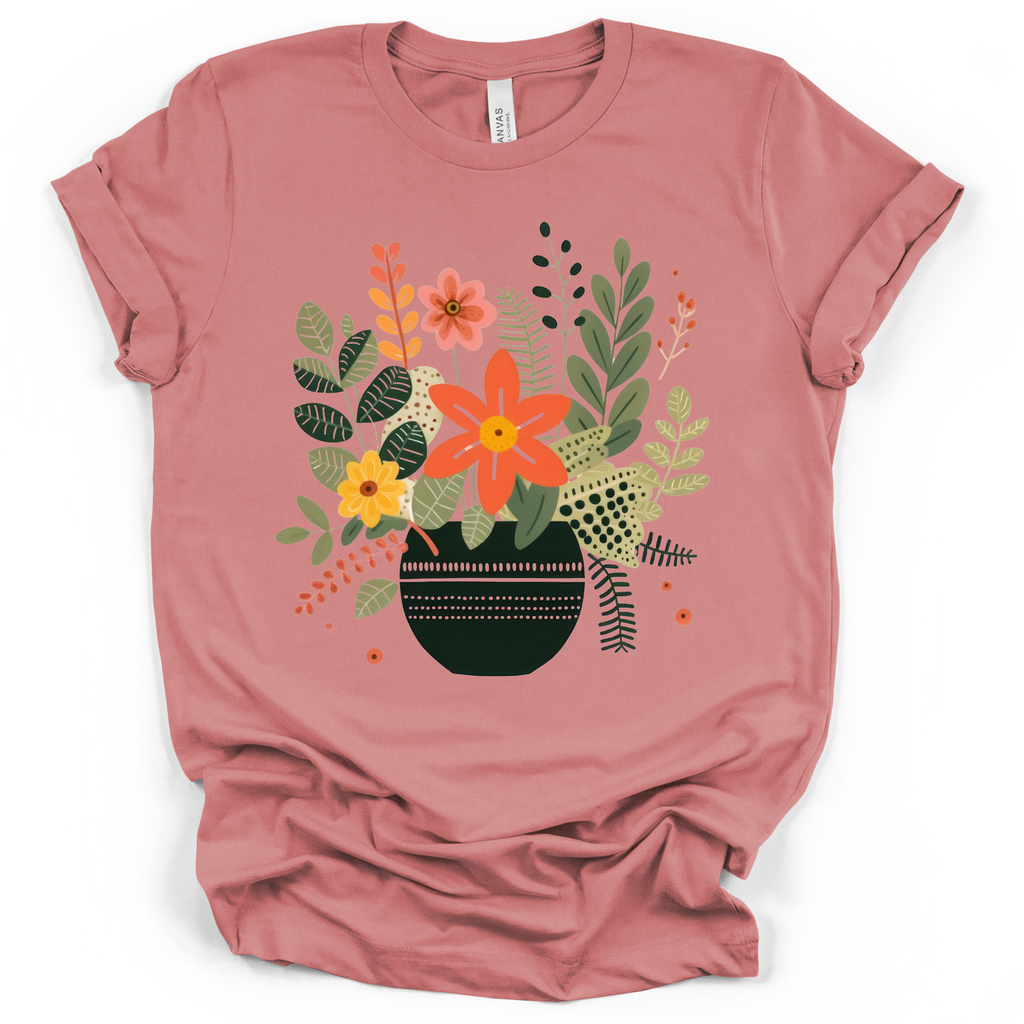 Boho Botanical T-Shirt – Bella + Canvas Modern Fit