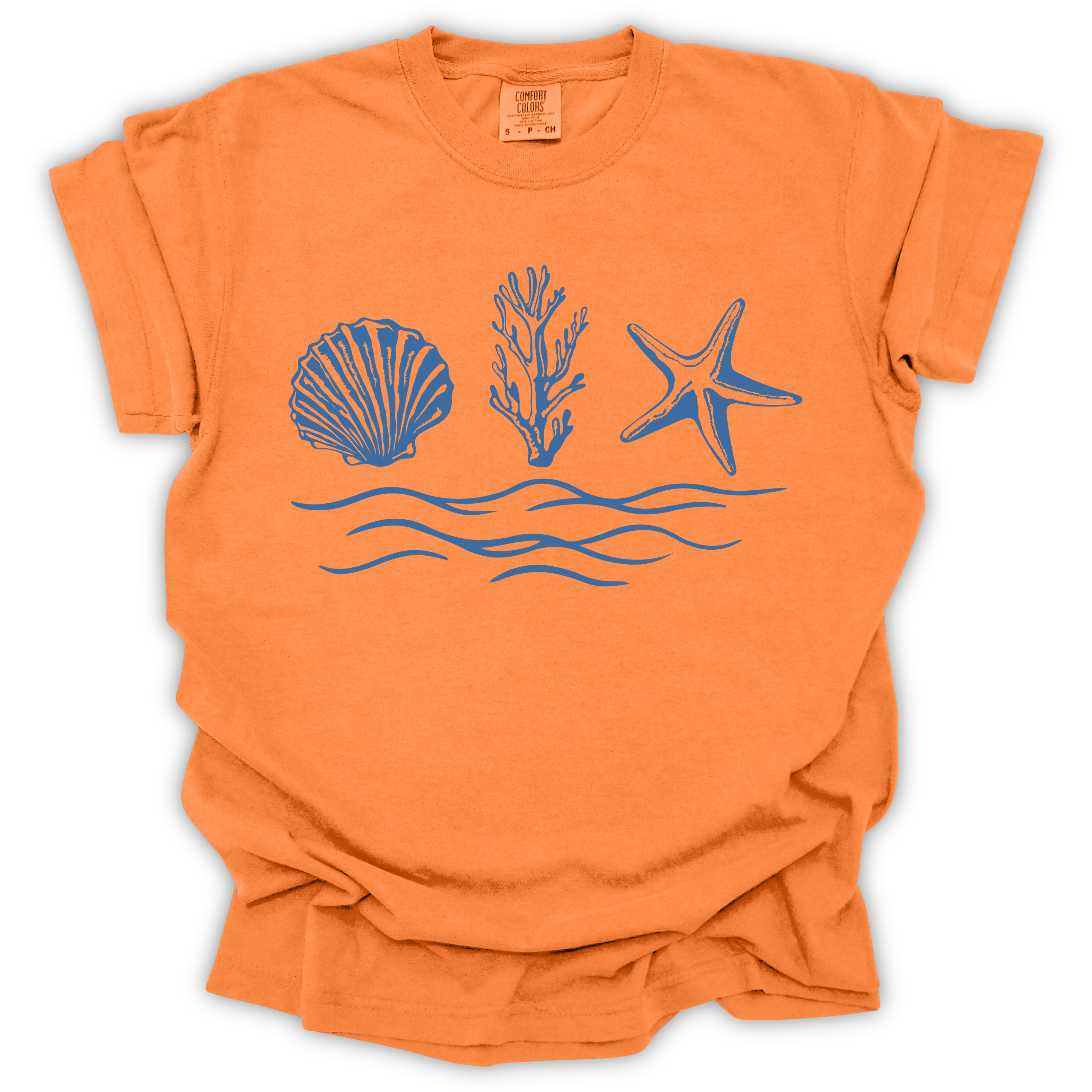 Seaside Shells Tee - Comfort Colors Relaxed Fit