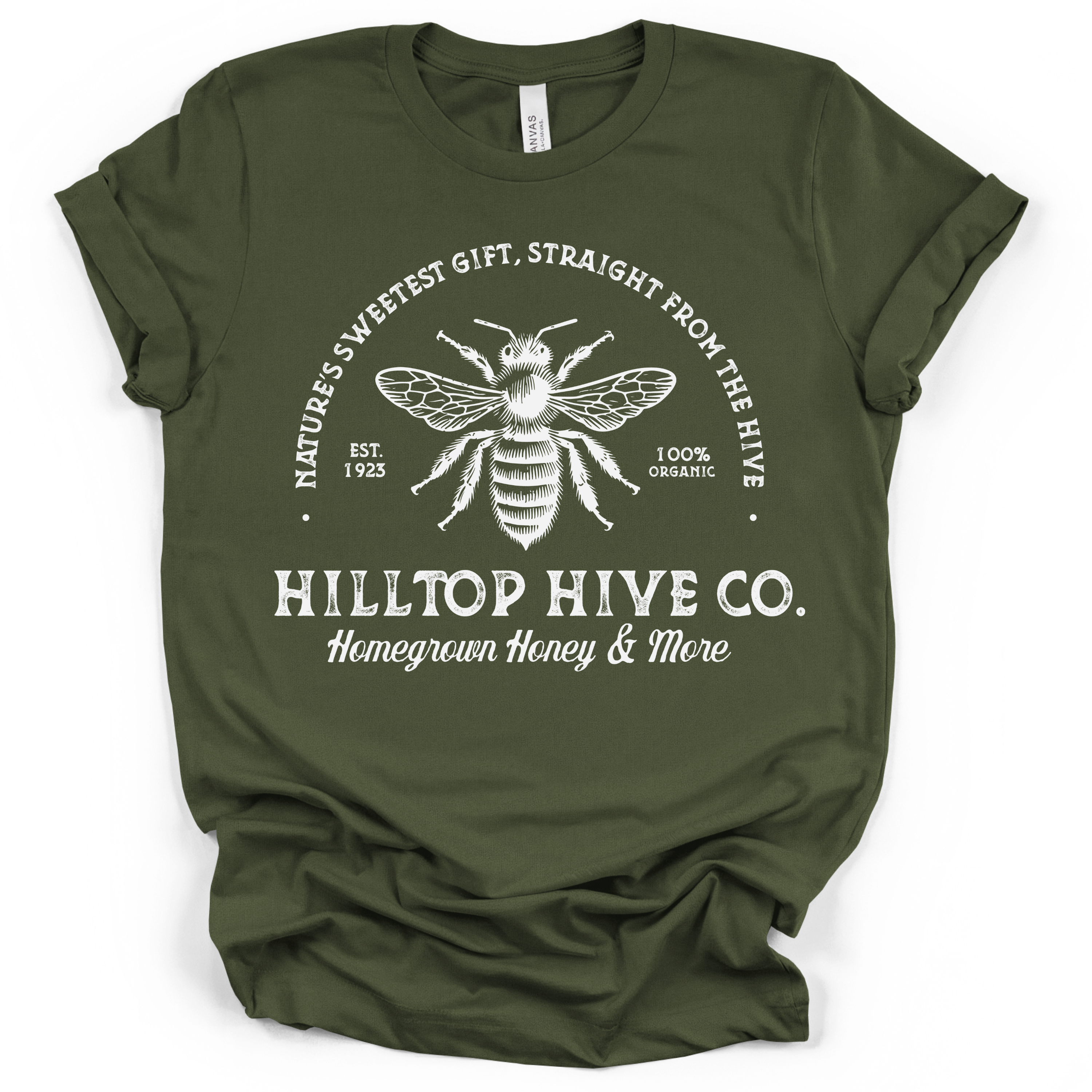 Hilltop Hive Co. Honey Bee T-Shirt – Bella + Canvas Modern Fit
