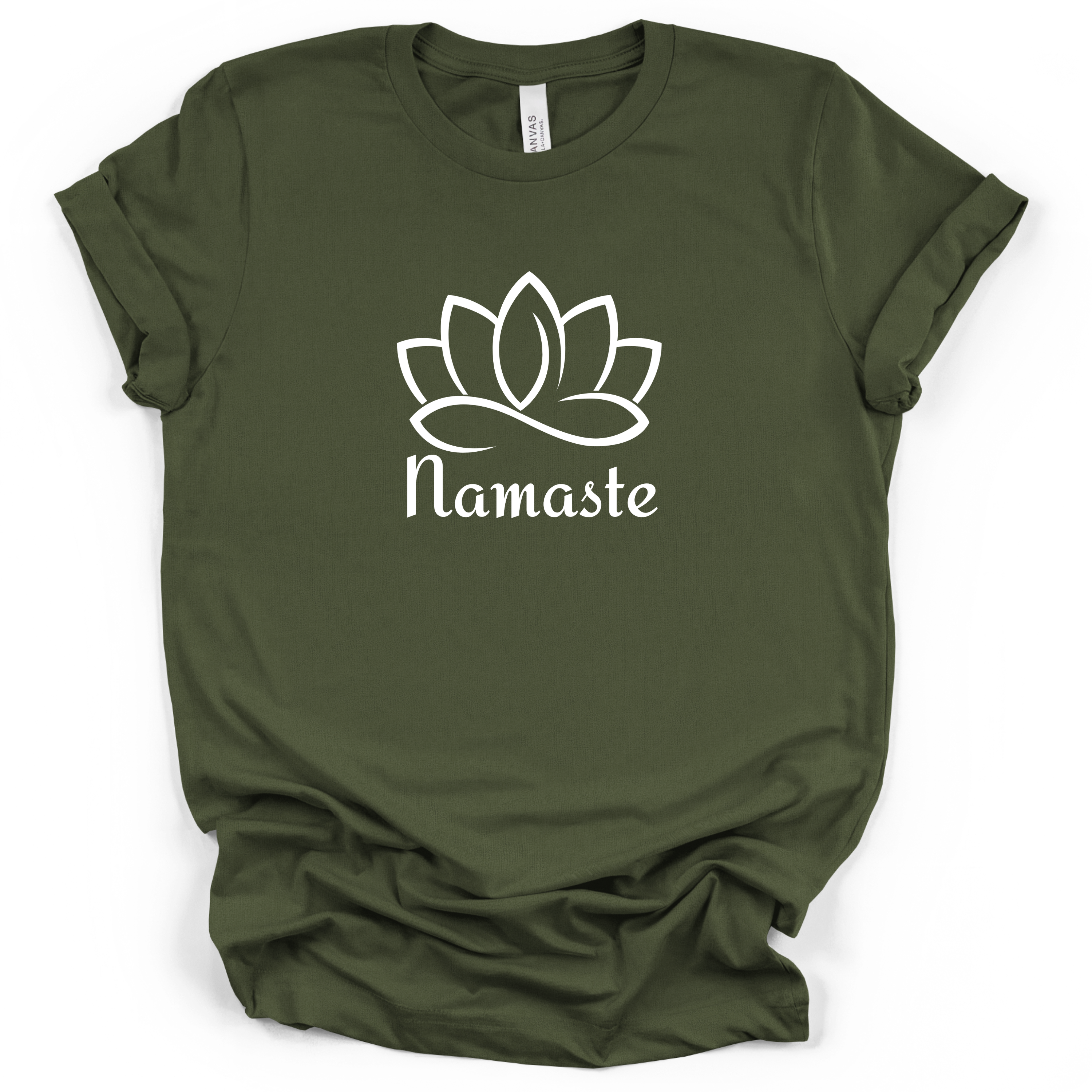 Namaste Lotus Yoga & Meditation Tee - Bella + Canvas Modern Fit