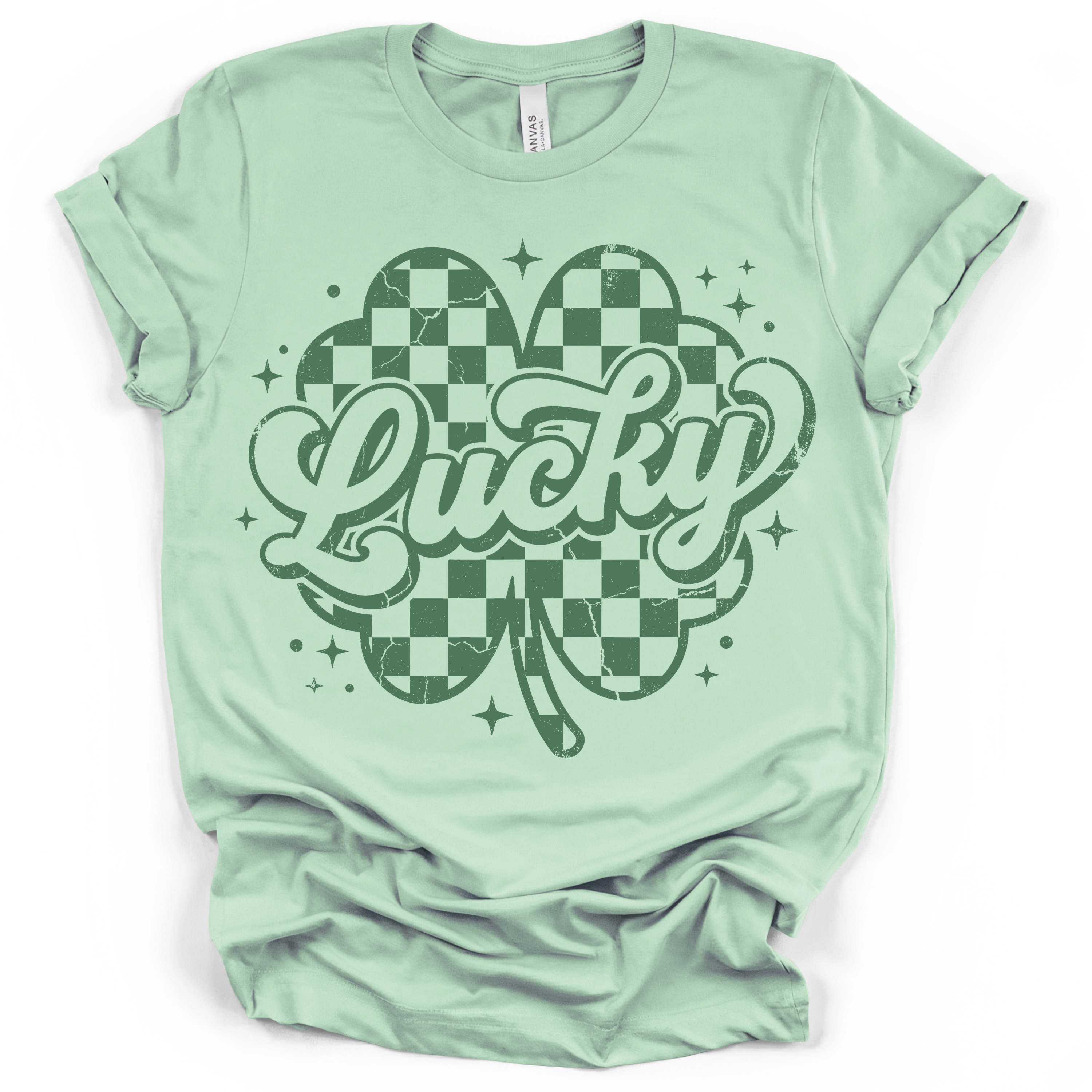 Lucky Shamrock Irish T-Shirt – Bella + Canvas Modern Fit