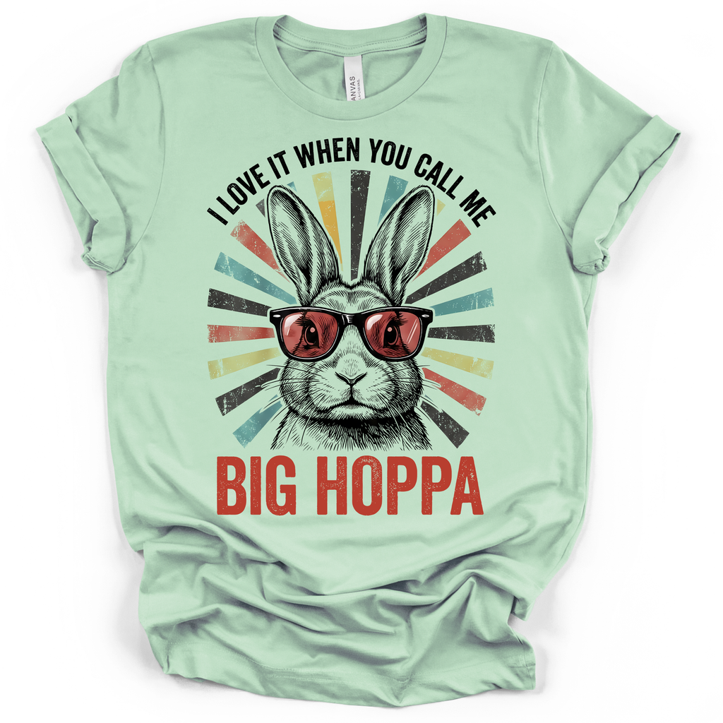 Big Hoppa Bunny Easter T-Shirt - Bella + Canvas Modern Fit