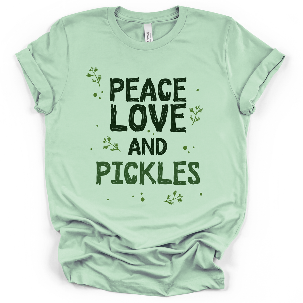 Peace Love and Pickles Tee – Bella + Canvas Modern Fit