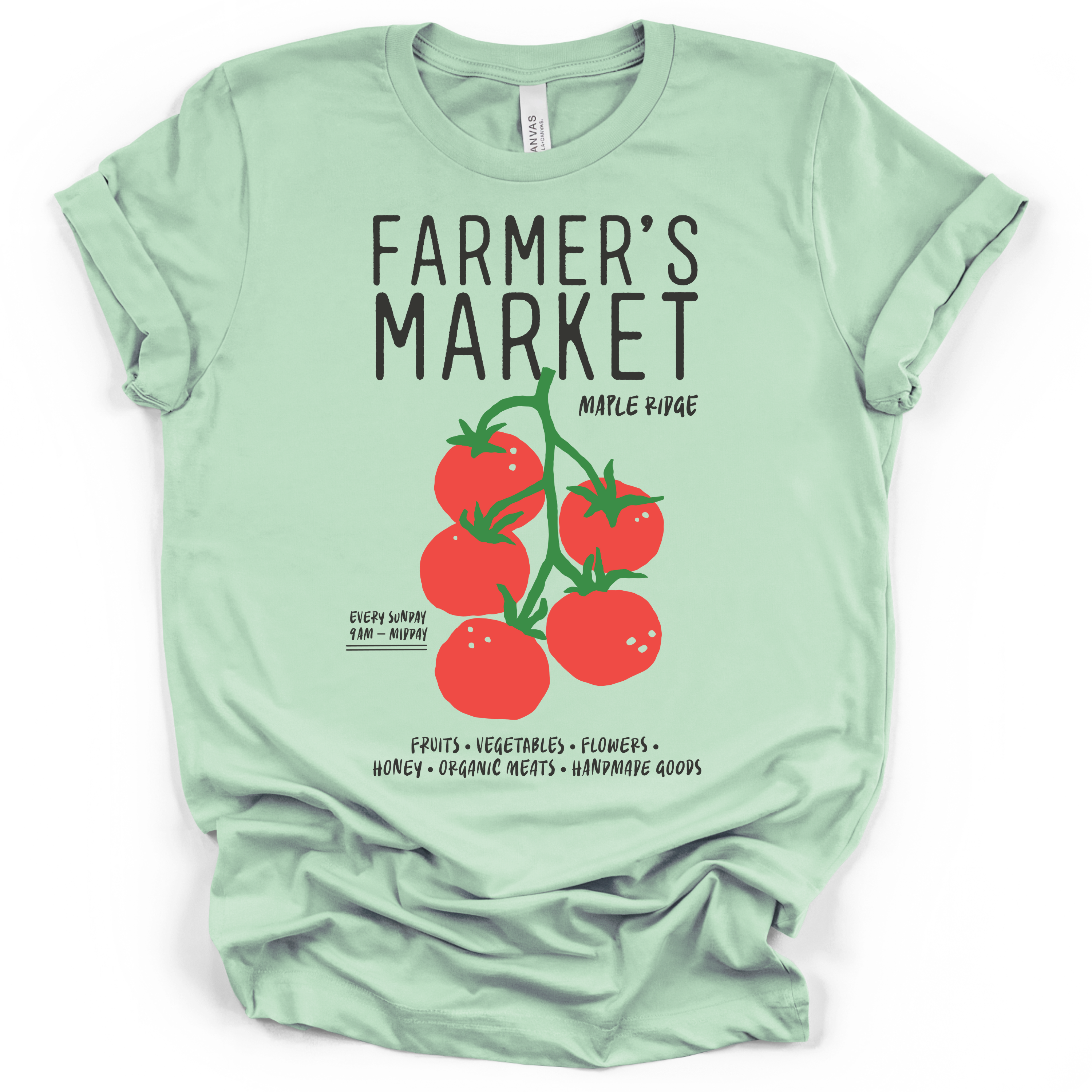 Farmer's Market Vine Tomatoes T-Shirt – Bella + Canvas Modern Fit