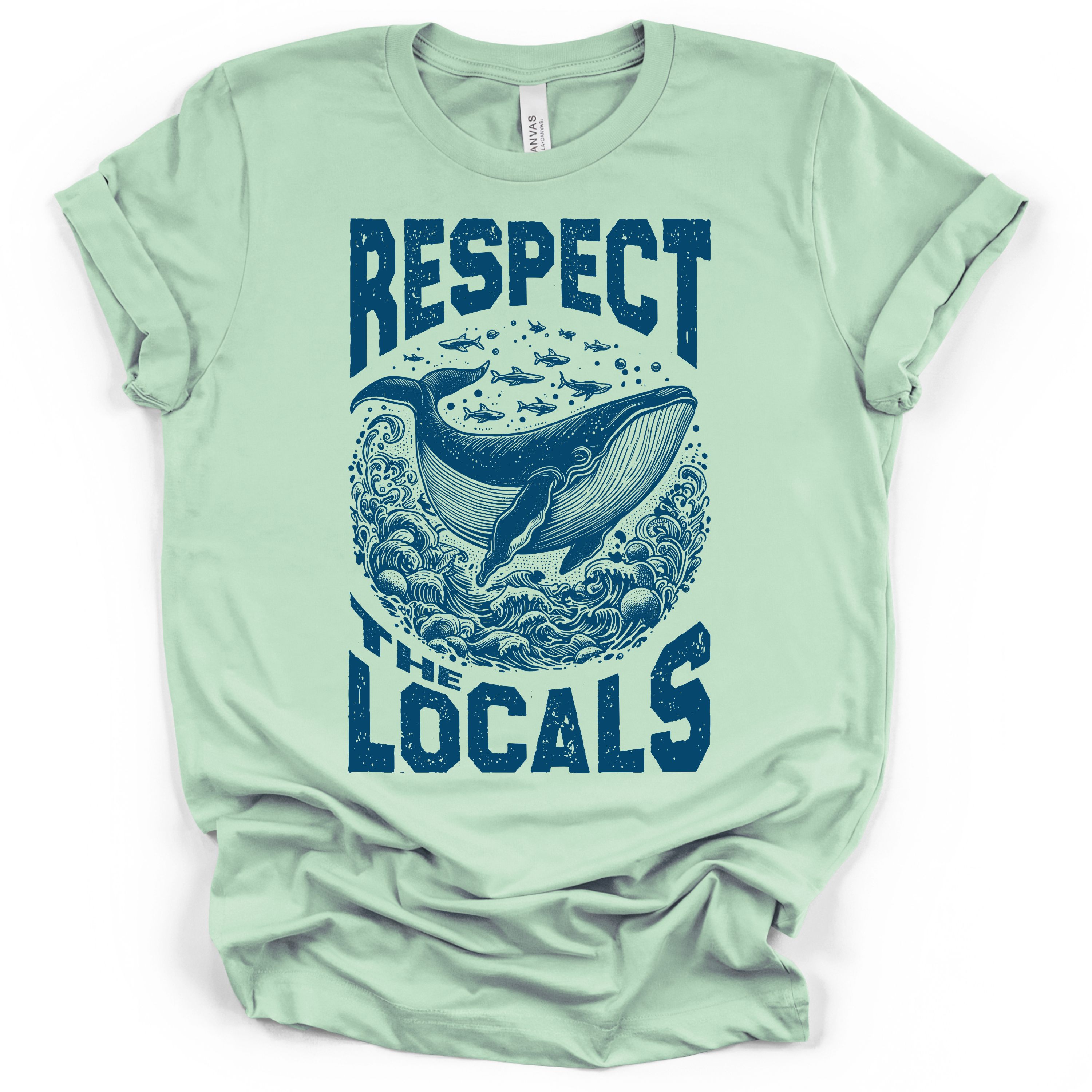Respect the Locals Whale T-Shirt – Bella + Canvas Modern Fit