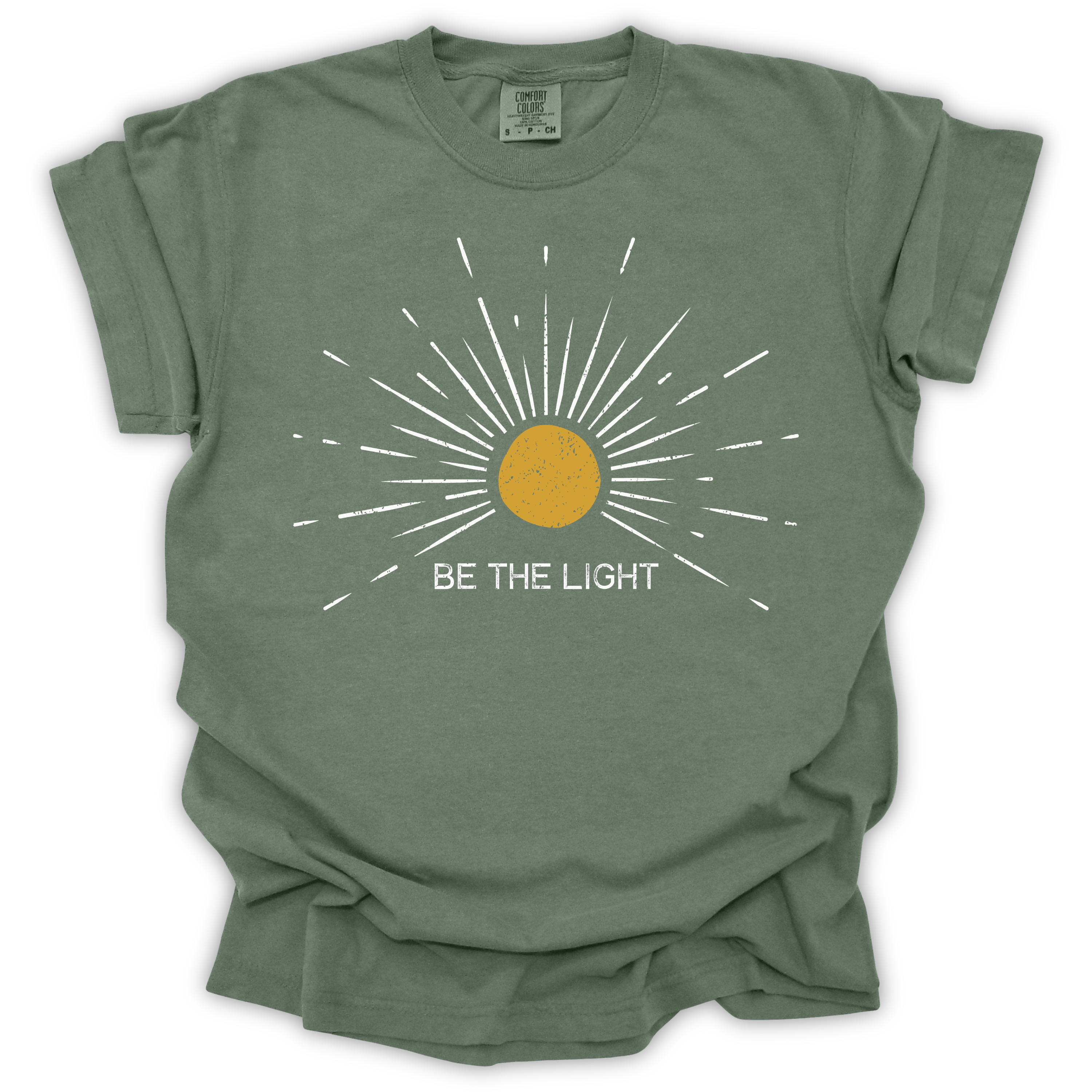 Be The Light Sunburst Tee - Comfort Colors Relaxed Fit