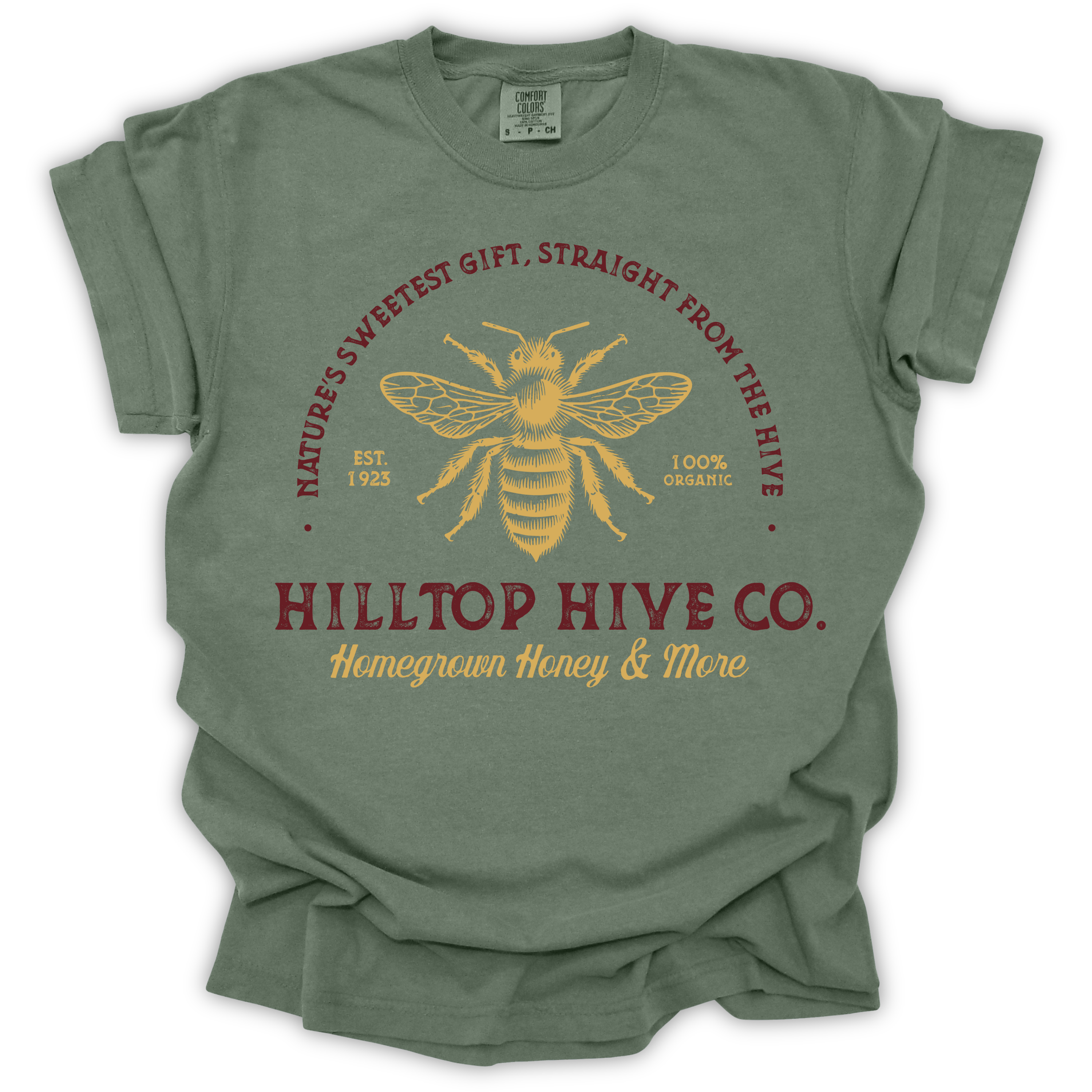 Hilltop Hive Co. Honey Bee T-Shirt – Comfort Colors Relaxed Fit