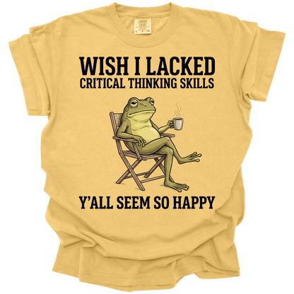 Critical Thinking Frog