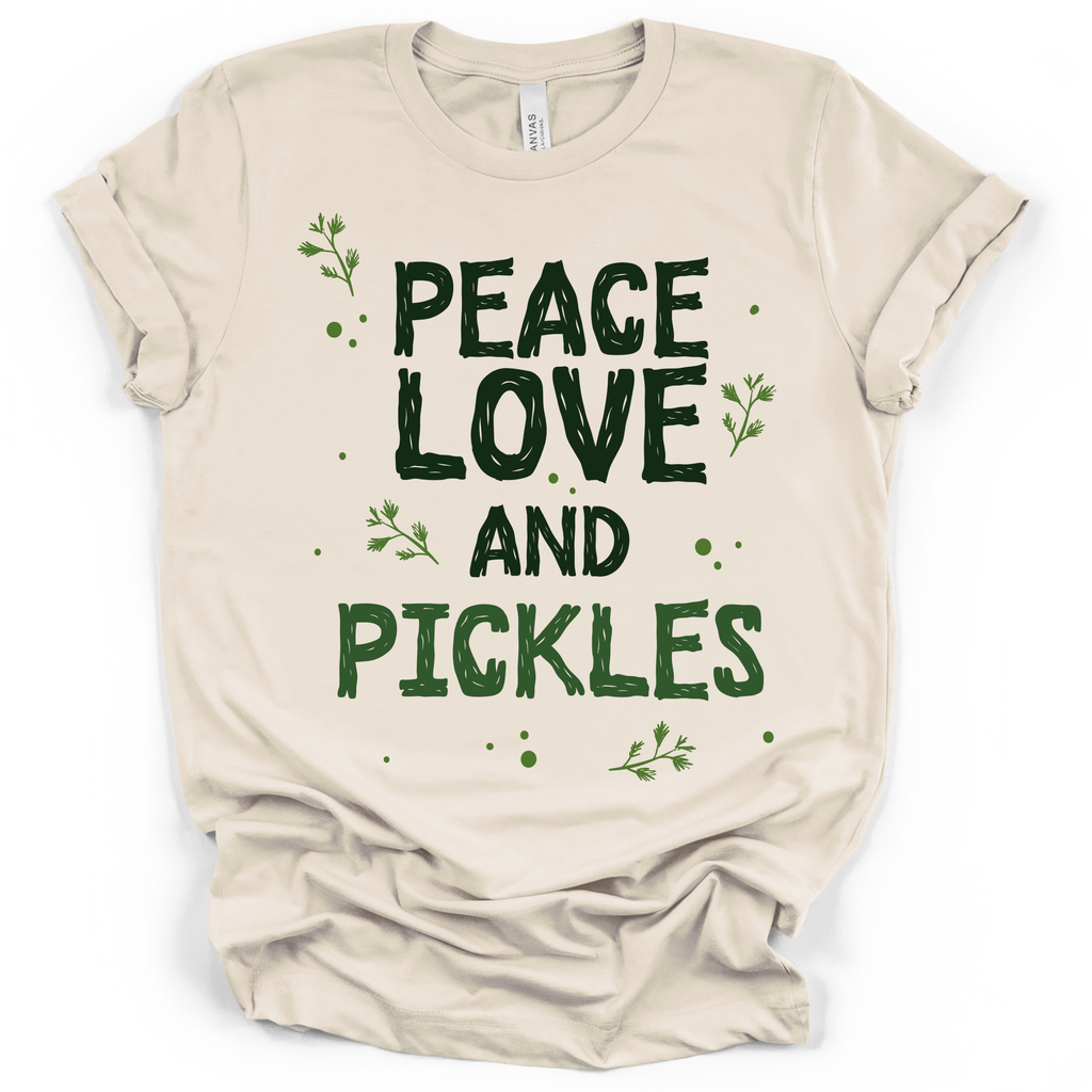 Peace Love and Pickles Tee - Bella + Canvas