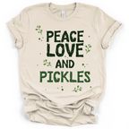 Peace Love and Pickles Tee - Bella + Canvas