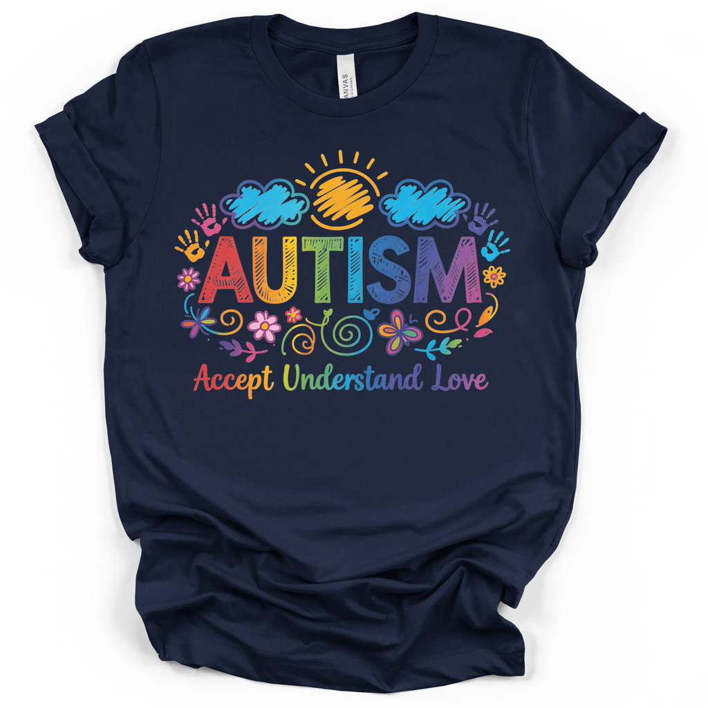 Autism Awareness Rainbow T-Shirt – Bella + Canvas Modern Fit