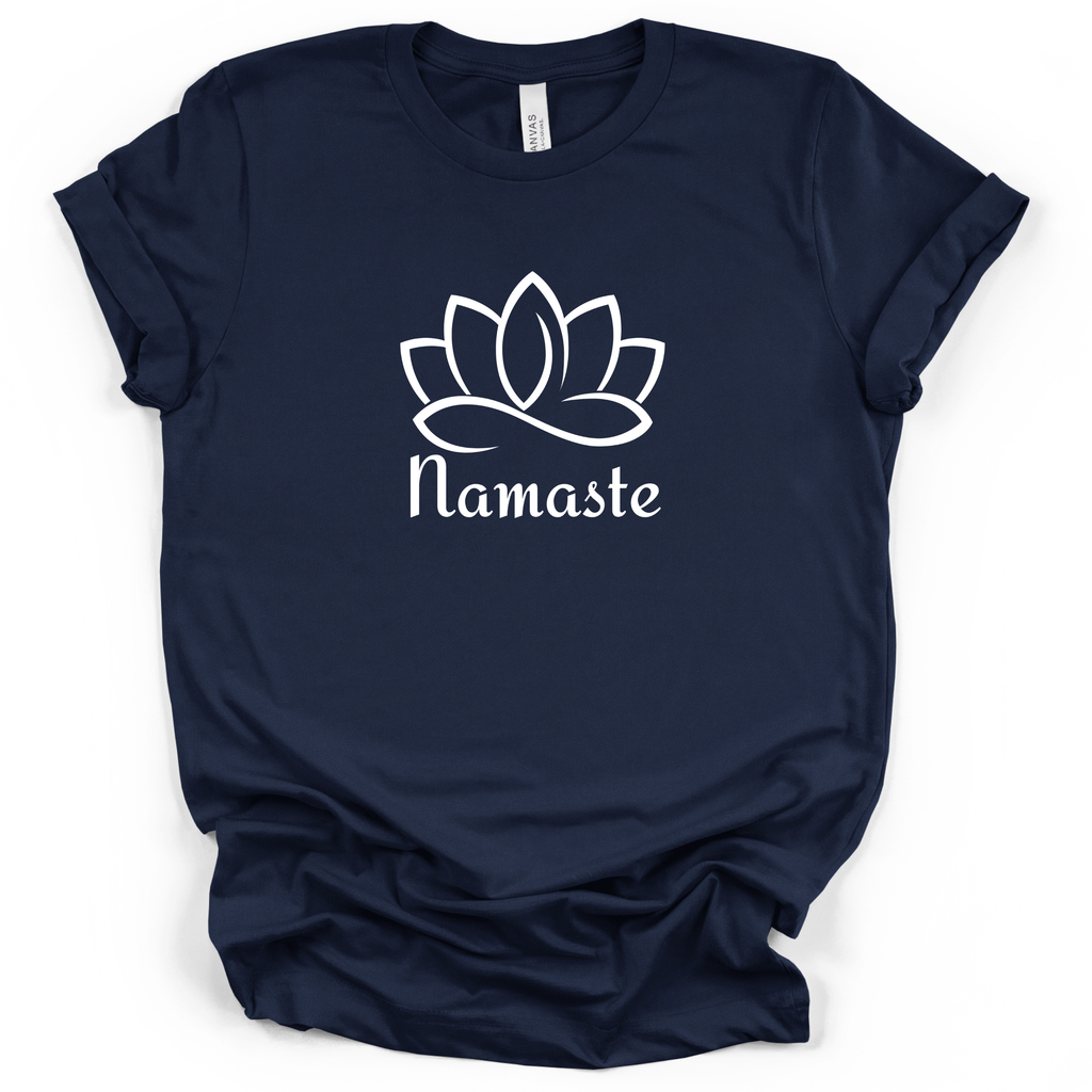 Namaste Lotus Yoga & Meditation Tee - Bella + Canvas Modern Fit