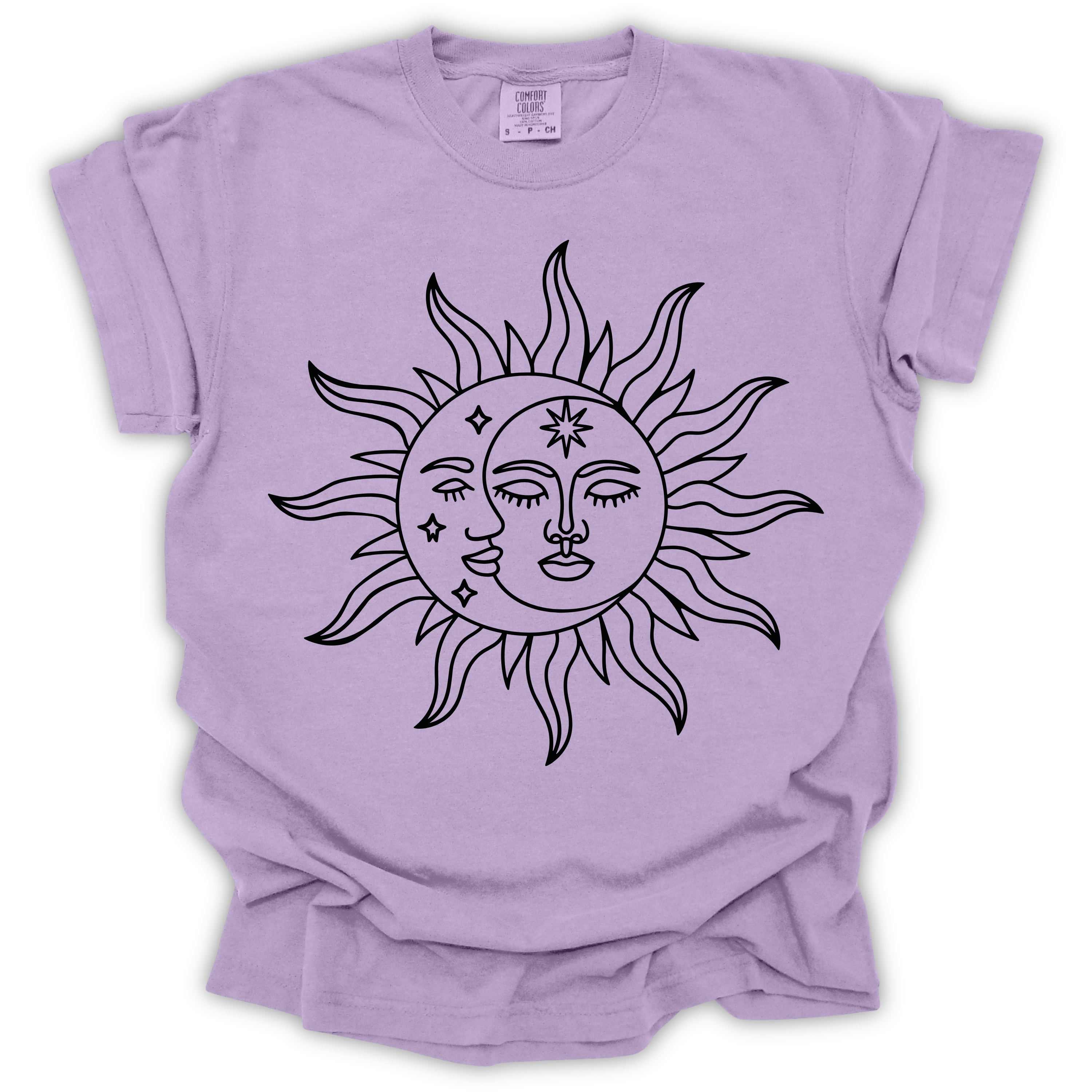 Celestial Sun & Moon T-Shirt – Comfort Colors Relaxed Fit