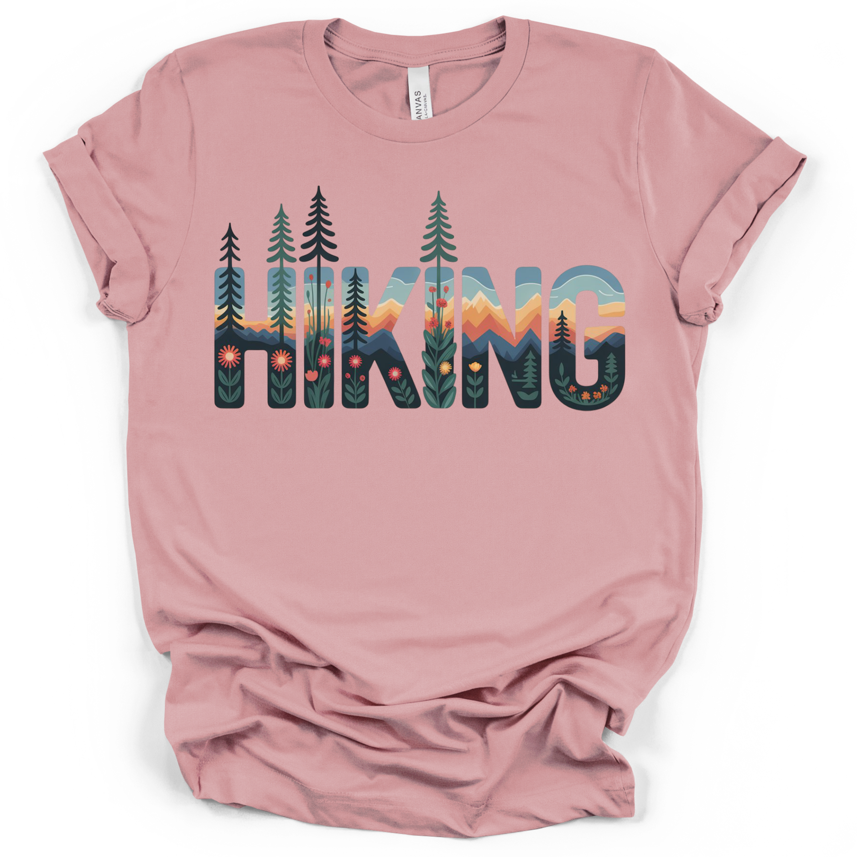 Hiking Graphic Tee - Bella + Canvas Modern Fit