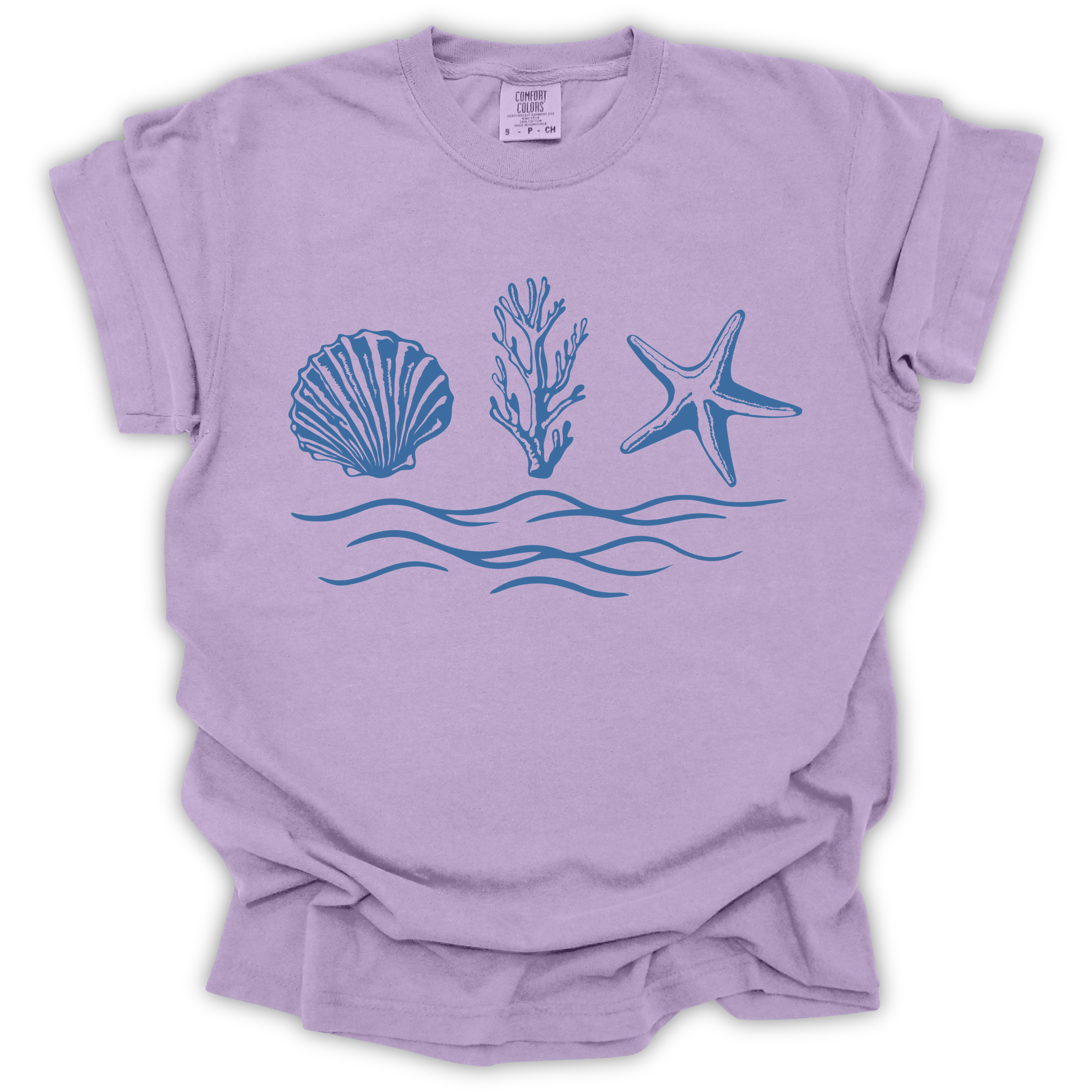 Seaside Shells Tee - Comfort Colors Relaxed Fit