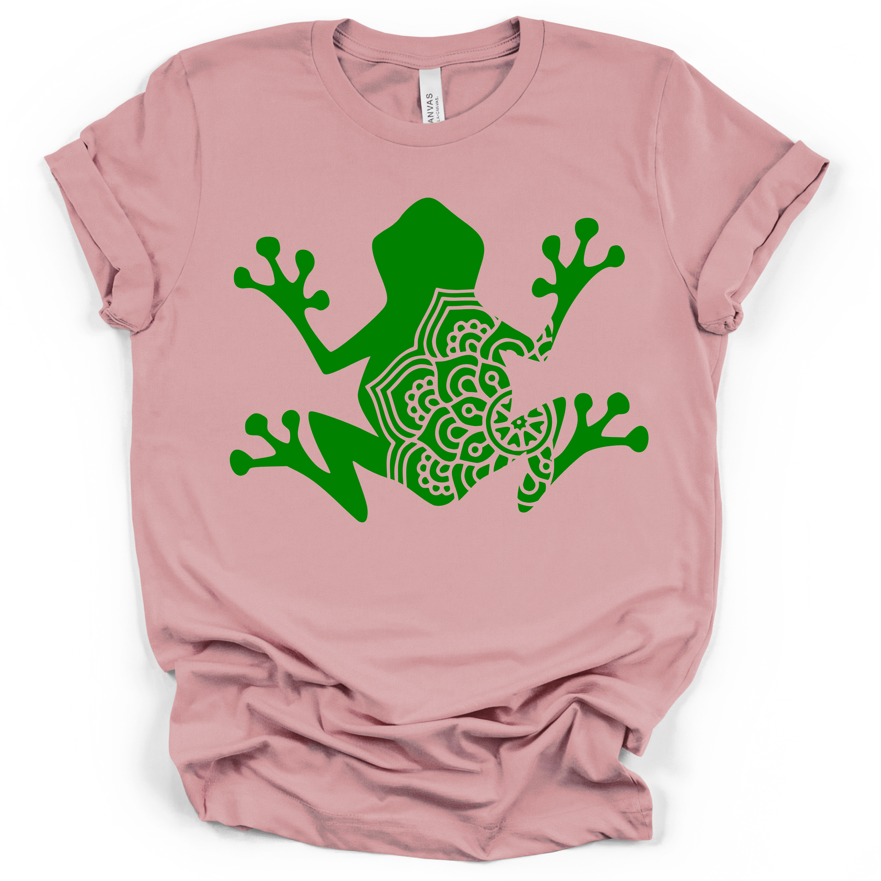 Frog Mandala Tee – Bella + Canvas Modern Fit | Boho Frog Graphic Shirt