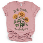Sunflowers Sunshine on a Cloudy Day T-Shirt – Bella + Canvas Modern Fit
