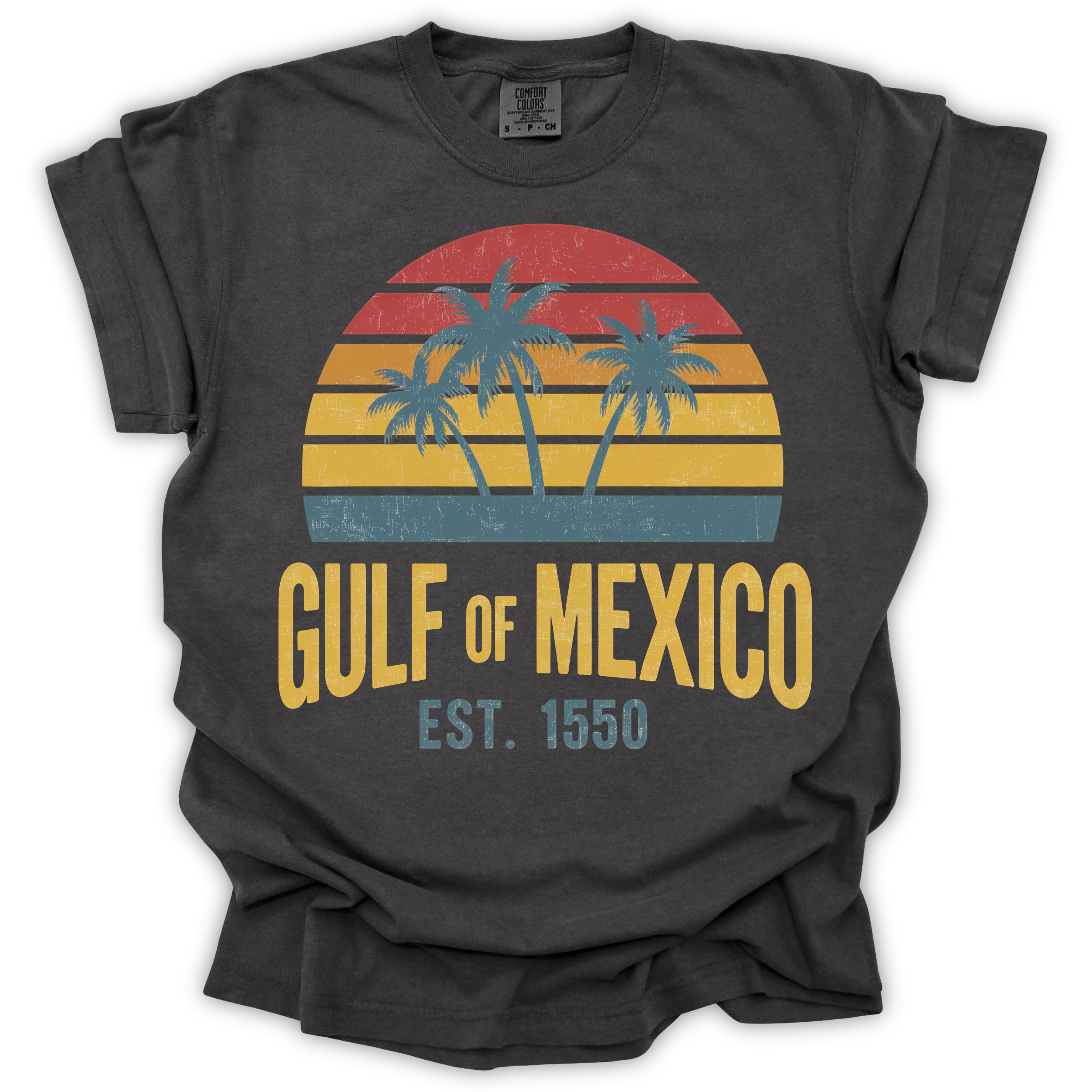 Gulf of Mexico Est. 1550 T-Shirt – Comfort Colors Relaxed Fit