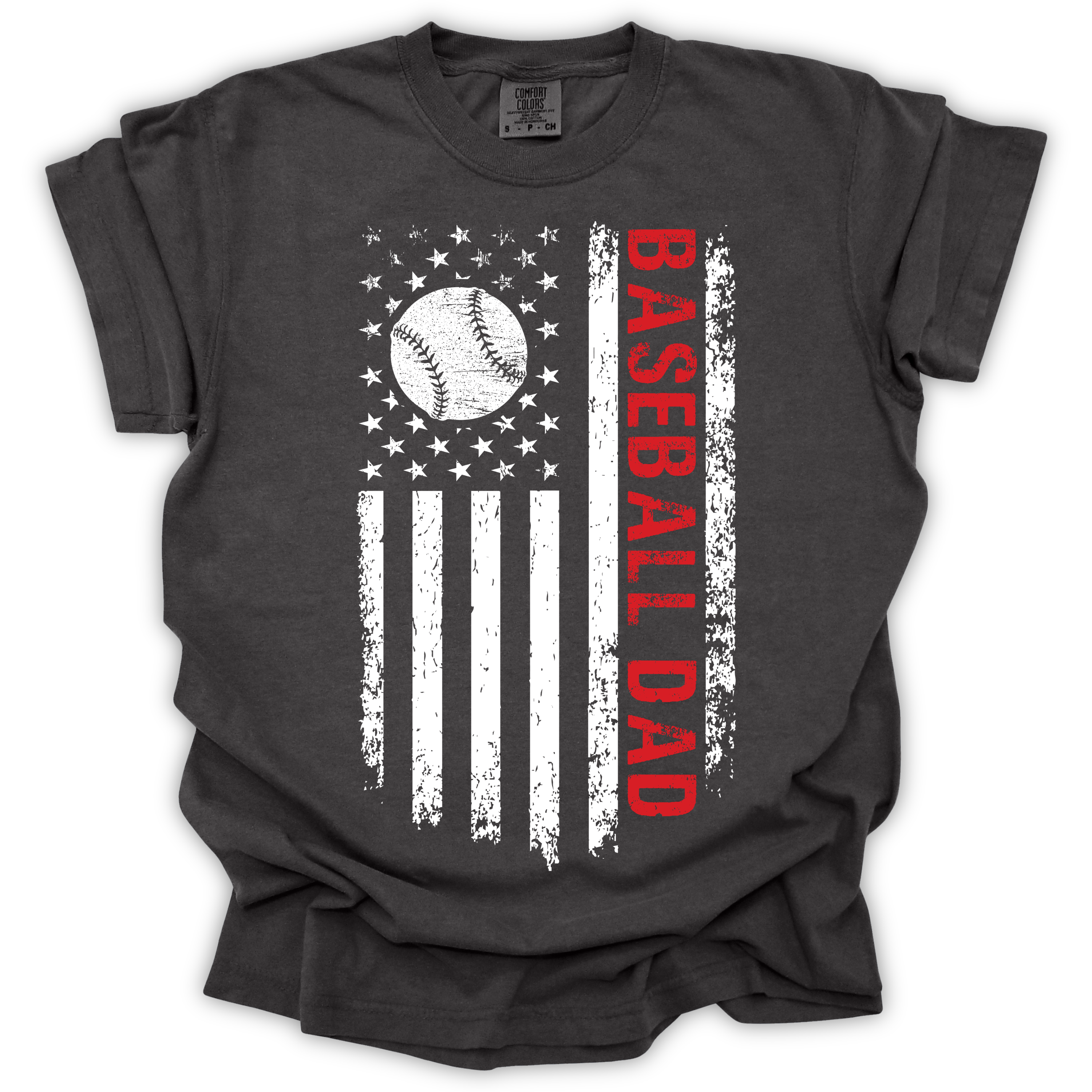 Baseball Dad T-Shirt - Comfort Colors
