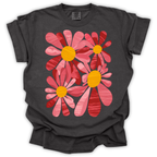 Retro Pink Daisy T-Shirt – Comfort Colors Relaxed Fit