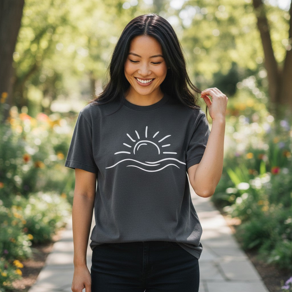 Sunrise Wave T-Shirt - Comfort Colors Relaxed Fit