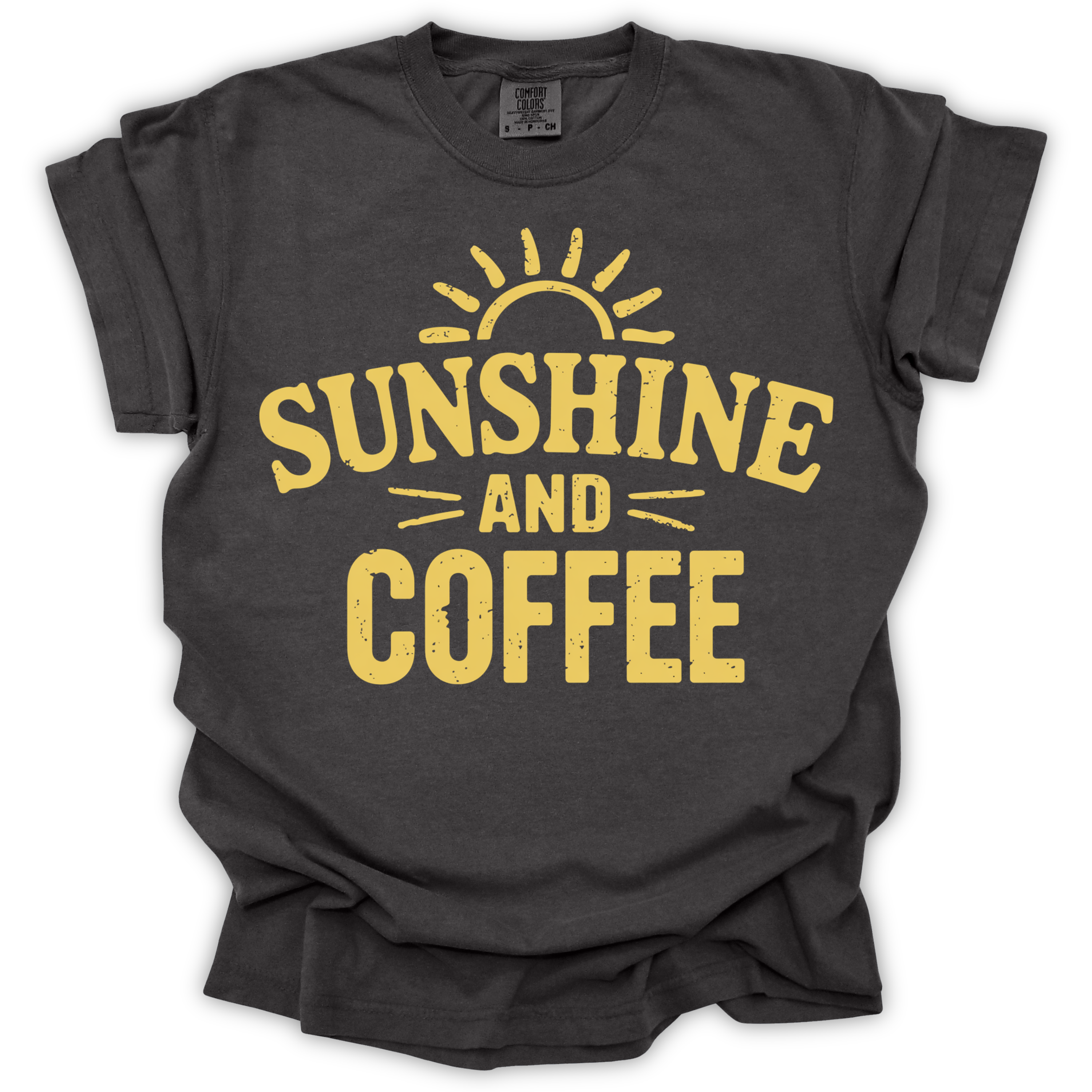 Sunshine and Coffee T-Shirt - Comfort Colors