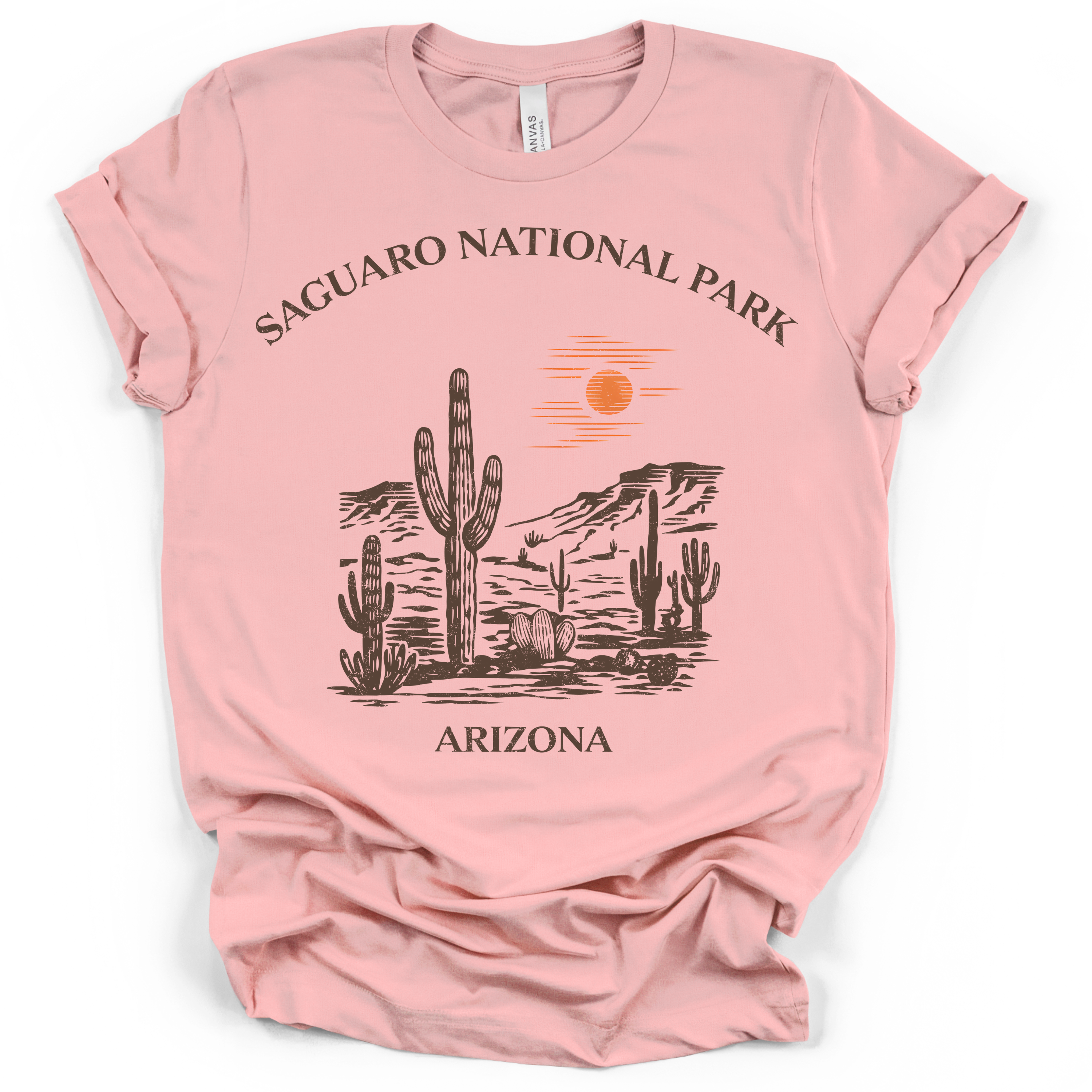 Saguaro National Park Desert T-Shirt – Bella + Canvas Modern Fit