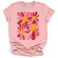 Retro Pink Daisy T-Shirt – Bella + Canvas Modern Fit