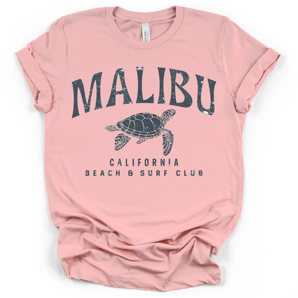 Malibu California Beach & Surf Club Tee – Bella + Canvas Modern Fit