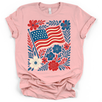 Americana Flag Patriotic T-Shirt – Bella + Canvas Modern Fit