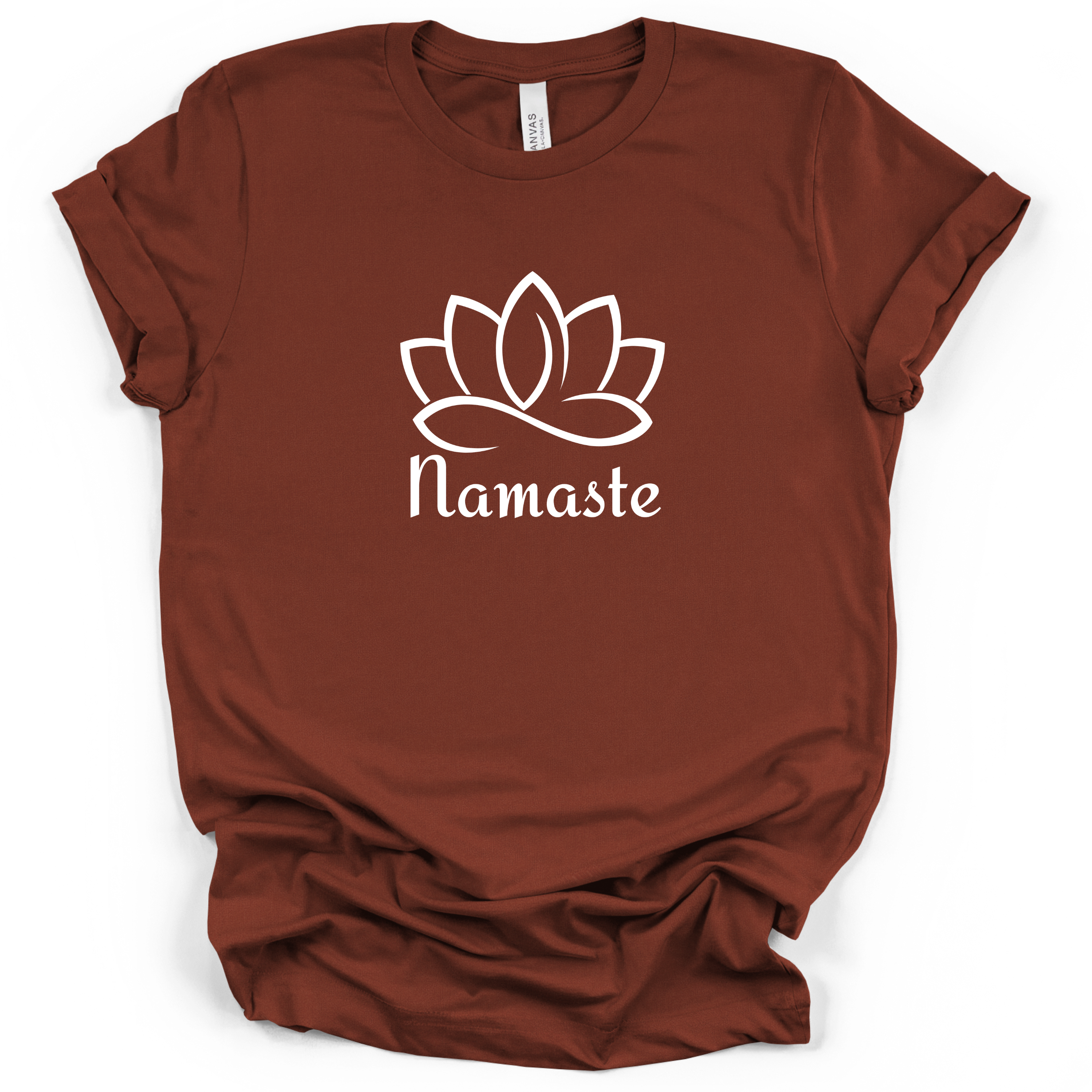 Namaste Lotus Yoga & Meditation Tee - Bella + Canvas Modern Fit