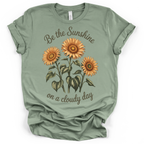 Sunflowers Sunshine on a Cloudy Day T-Shirt – Bella + Canvas Modern Fit