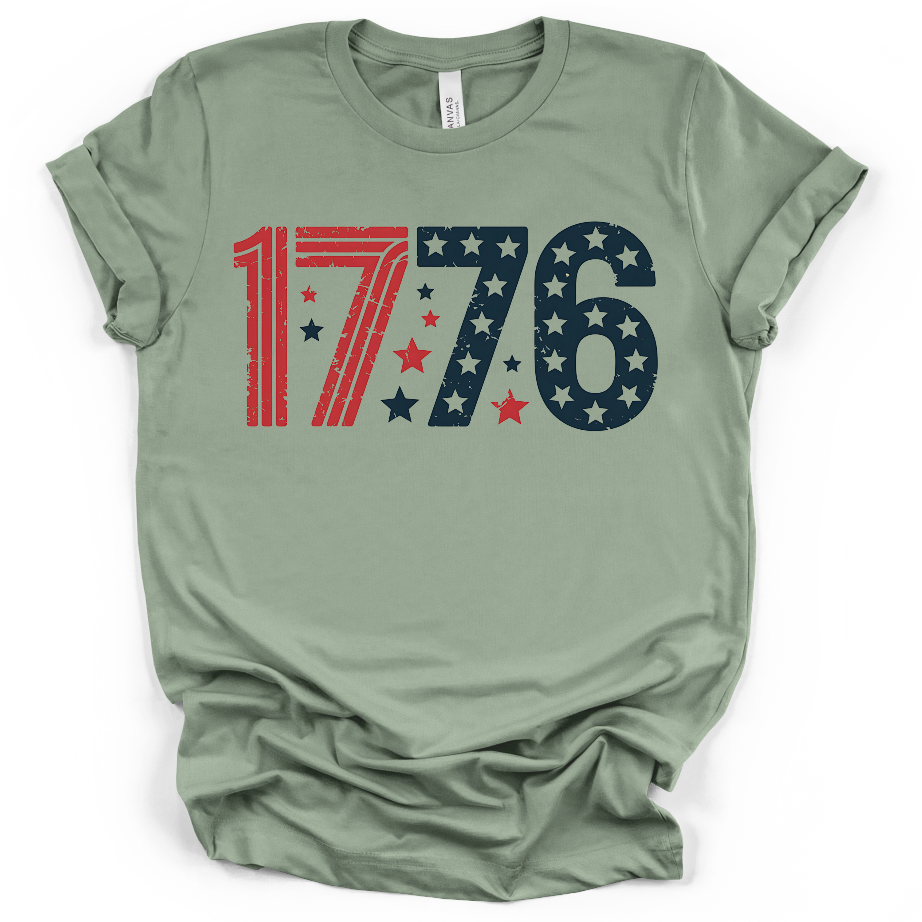 1776 Patriotic America T-Shirt – Bella + Canvas Modern Fit