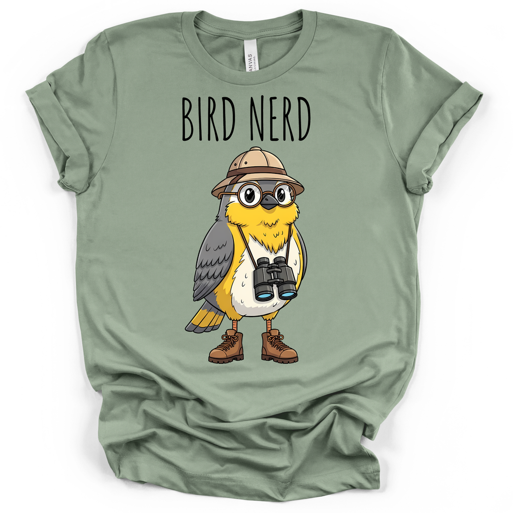 Bird Nerd Birdwatcher T-Shirt – Bella + Canvas Modern Fit