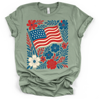 Americana Flag Patriotic T-Shirt – Bella + Canvas Modern Fit