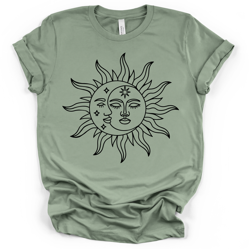 Celestial Sun & Moon T-Shirt – Bella + Canvas Modern Fit