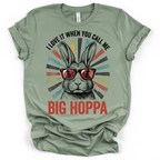 Big Hoppa Bunny Easter T-Shirt - Bella + Canvas Modern Fit