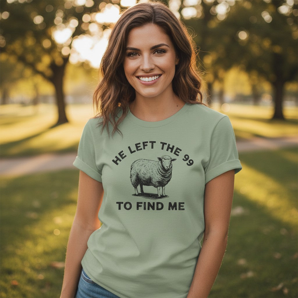 He Left The 99 Tee - Bella + Canvas Modern Fit