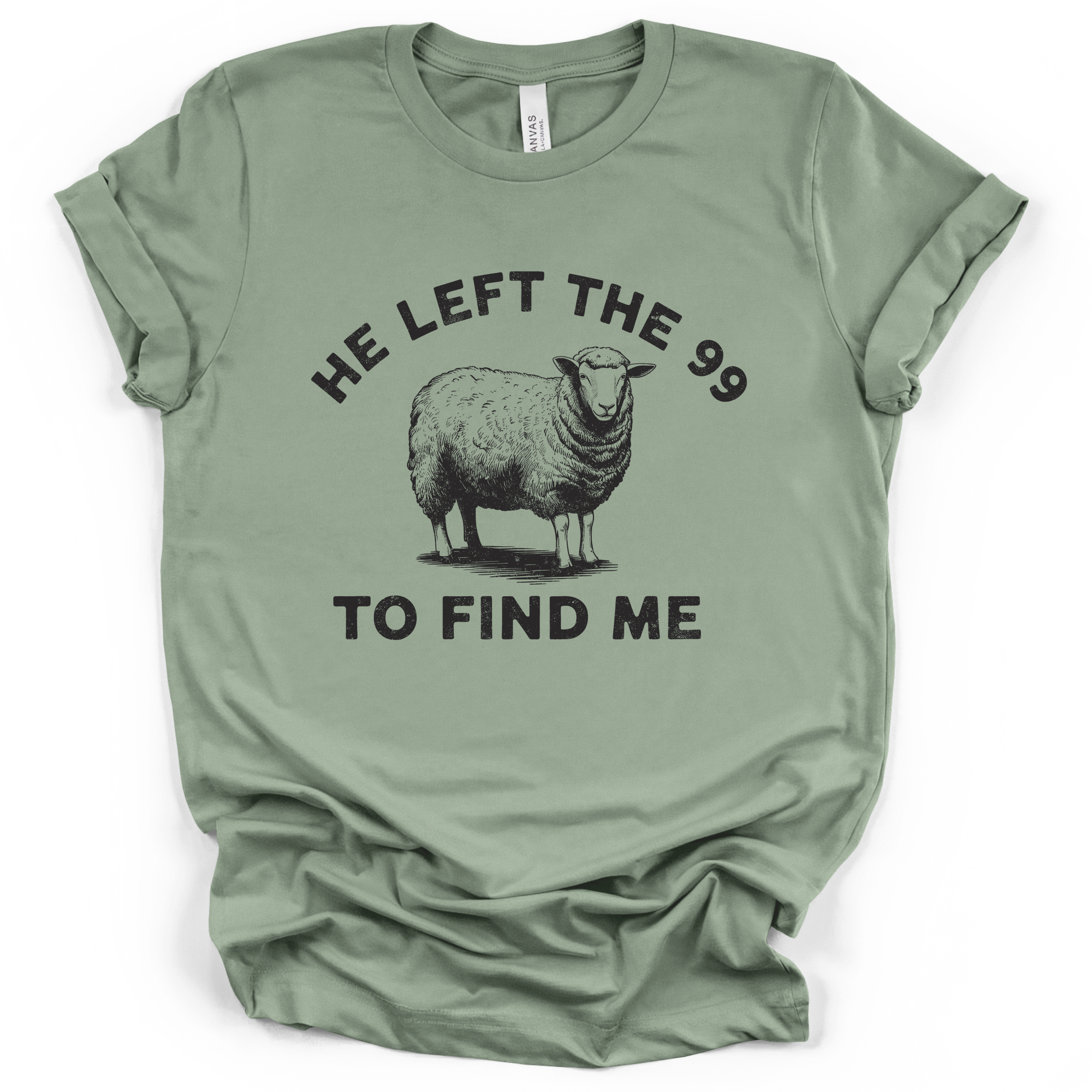 He Left The 99 Tee - Bella + Canvas Modern Fit