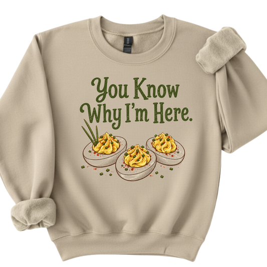 Why I'm Here Crewneck