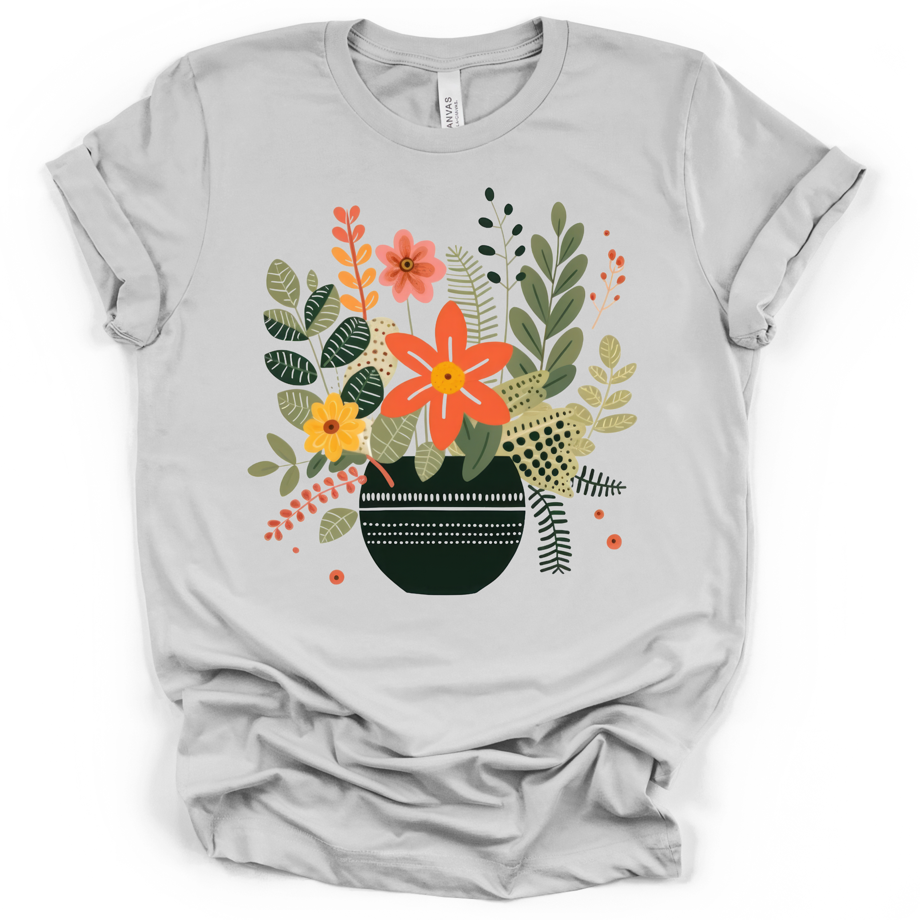 Boho Botanical T-Shirt – Bella + Canvas Modern Fit