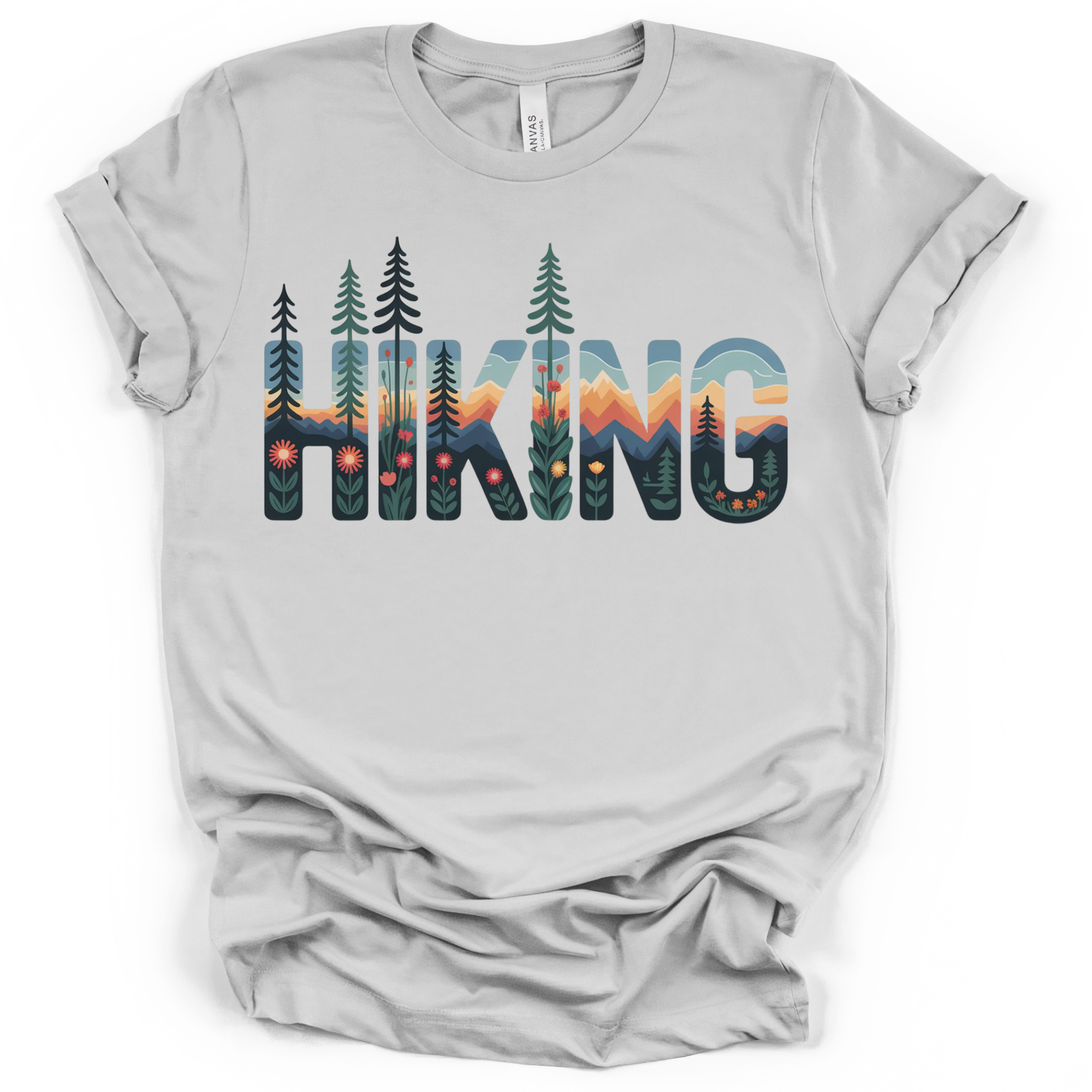 Hiking Graphic Tee - Bella + Canvas Modern Fit