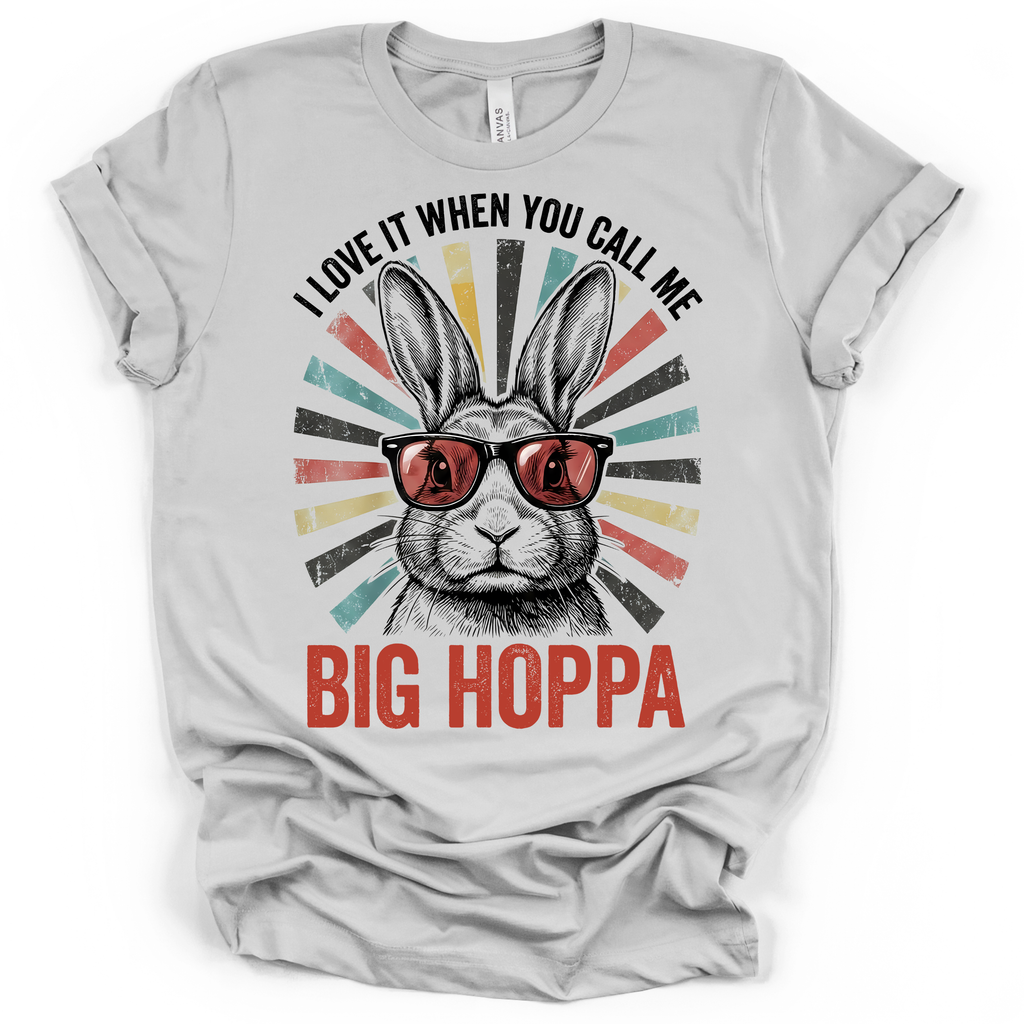 Big Hoppa Bunny Easter T-Shirt - Bella + Canvas Modern Fit